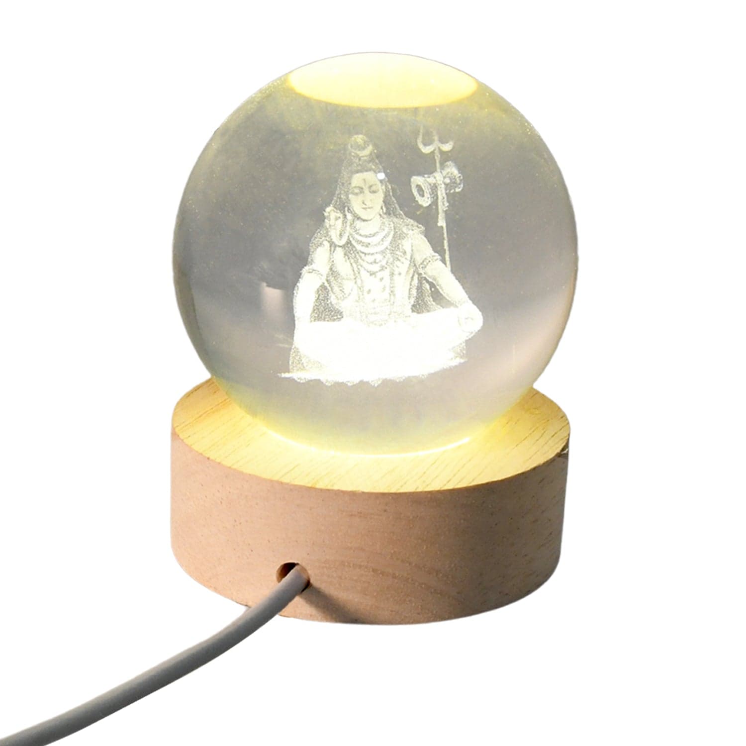 3D Crystal Ball lamps for Bedroom (1 Pc) thumbnail 4