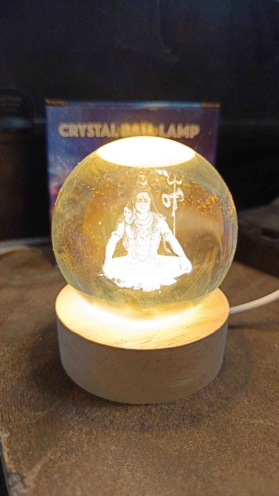 3D Crystal Ball lamps for Bedroom (1 Pc) thumbnail 6
