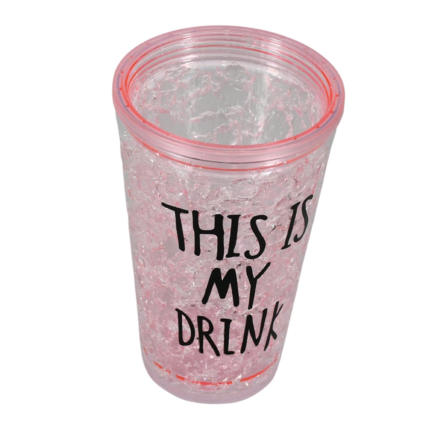 Plastic Creative Cold Drink Cup, Reusable Tea Coffee Tumbler With Lid And Straw, Double Wall Plastic Drinking Sport Bottle, Travel Tumbler thumbnail 4