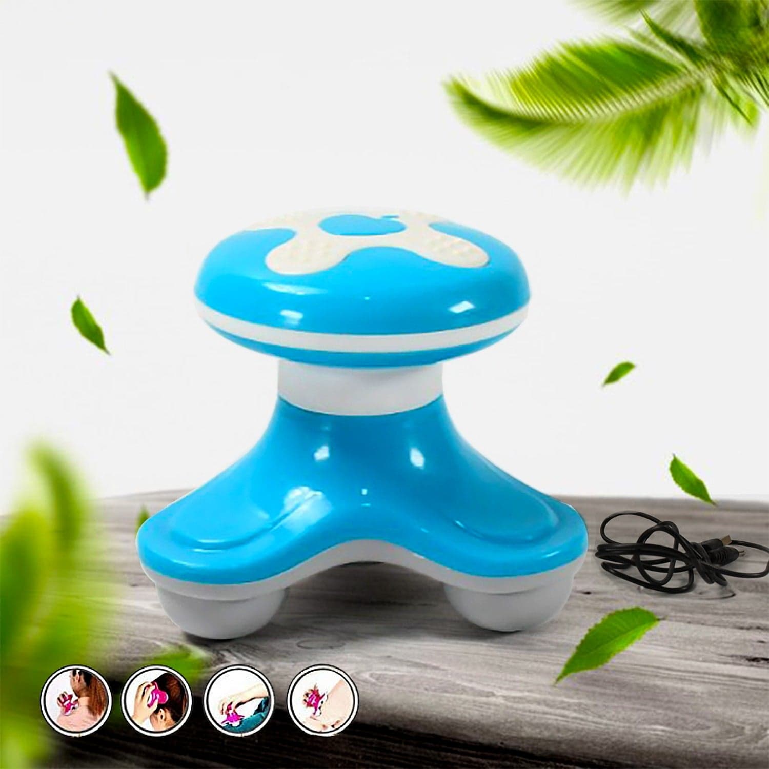 Triangle Usb Mini Massager Of Multifunction, Automatic Switch, Fatigue Relief (1 Pc/ Battery Not Included) thumbnail 3