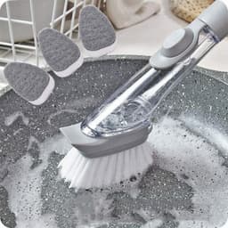 Dish Scrubber With Soap Dispenser