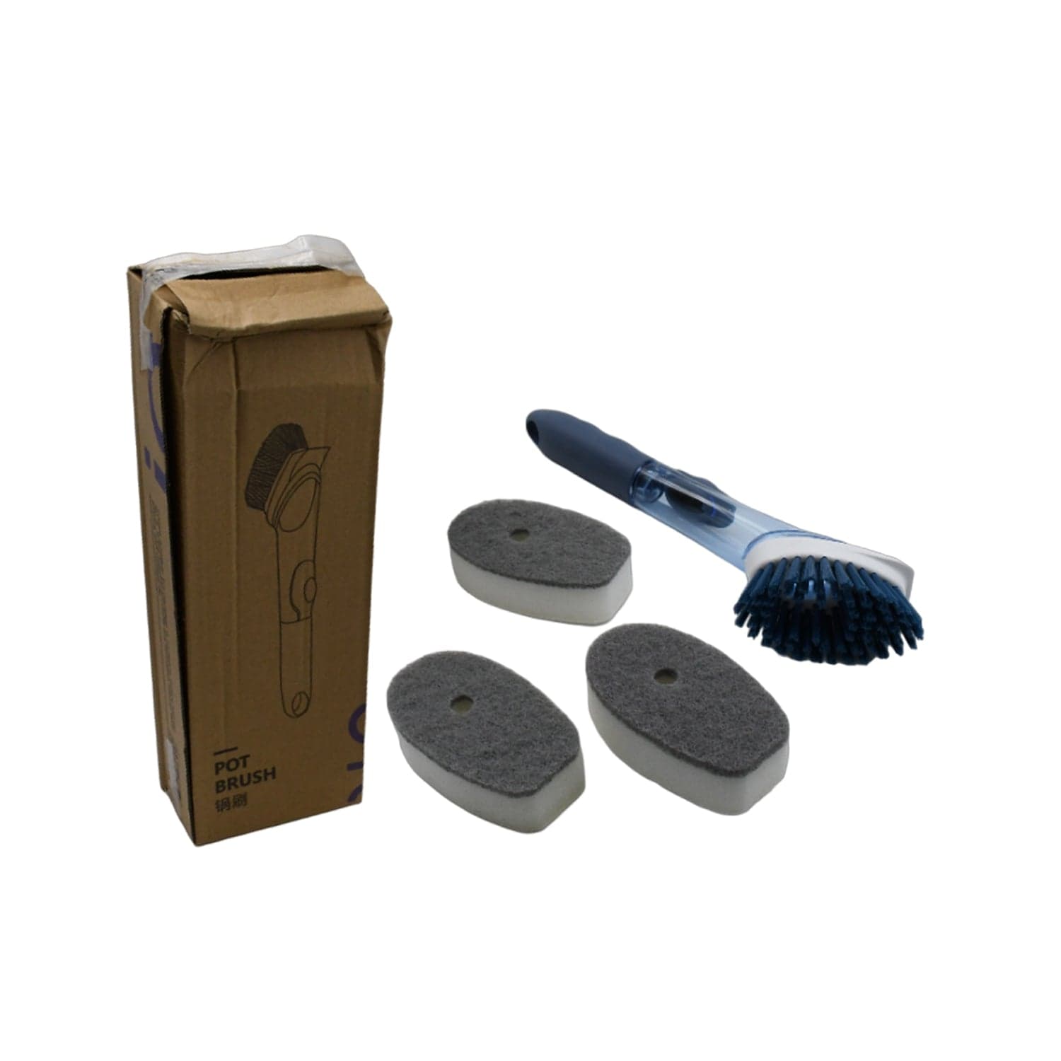 Mix Color Dish Scrubber With Soap Dispenser thumbnail 5
