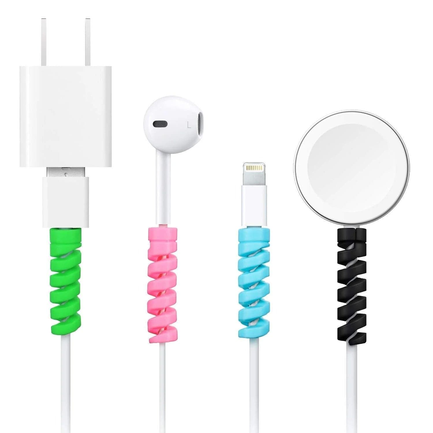 Spiral Charger Cable Protector Data Cable Saver Charging Cords Protective for All Universal Cable Cover (Pack of 10) thumbnail 6