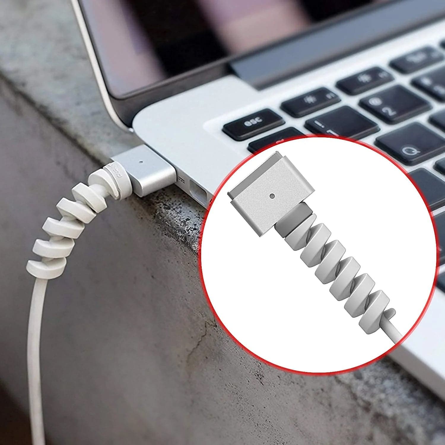 Spiral Charger Cable Protector Data Cable Saver Charging Cords Protective for All Universal Cable Cover (Pack of 10) thumbnail 7