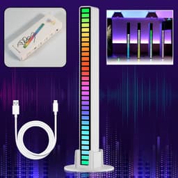 Rhythm Lights Agc Automatic Gain Control 32 Colorful Rgb Light Adjustable Pickup Rhythm Lights (1 Pc)