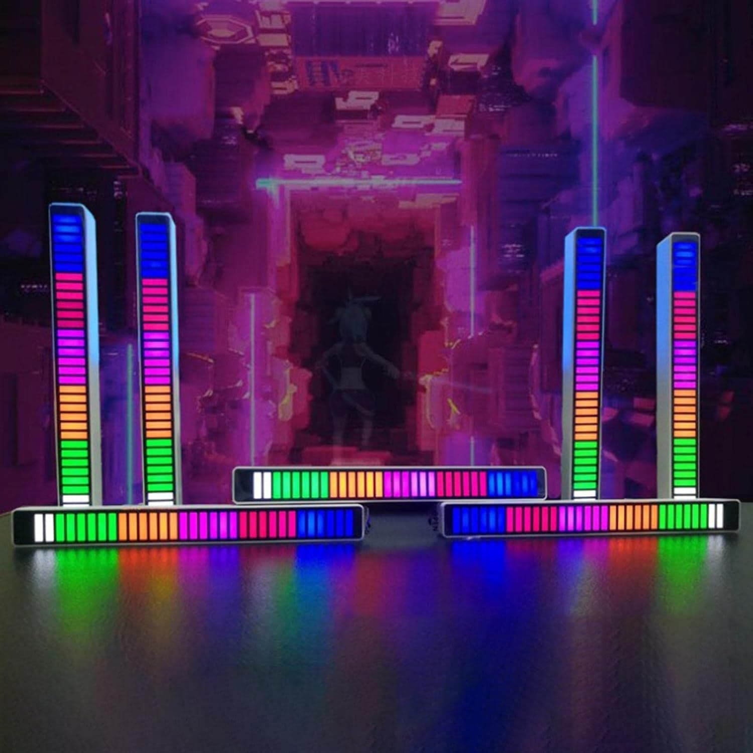 Rhythm Lights Agc Automatic Gain Control 32 Colorful Rgb Light Adjustable Pickup Rhythm Lights (1 Pc) thumbnail 3