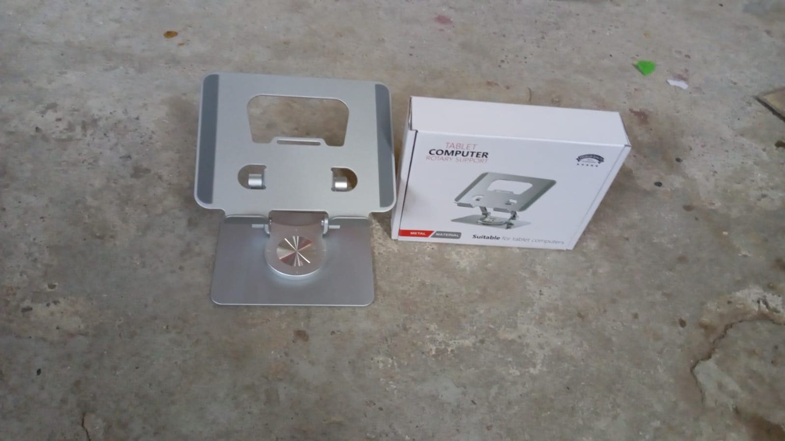 Aluminum Alloy 360°Rotating Bracket, Adjustable Tablet Stand, Portable Foldable Ergonomic Tablet Support thumbnail 7