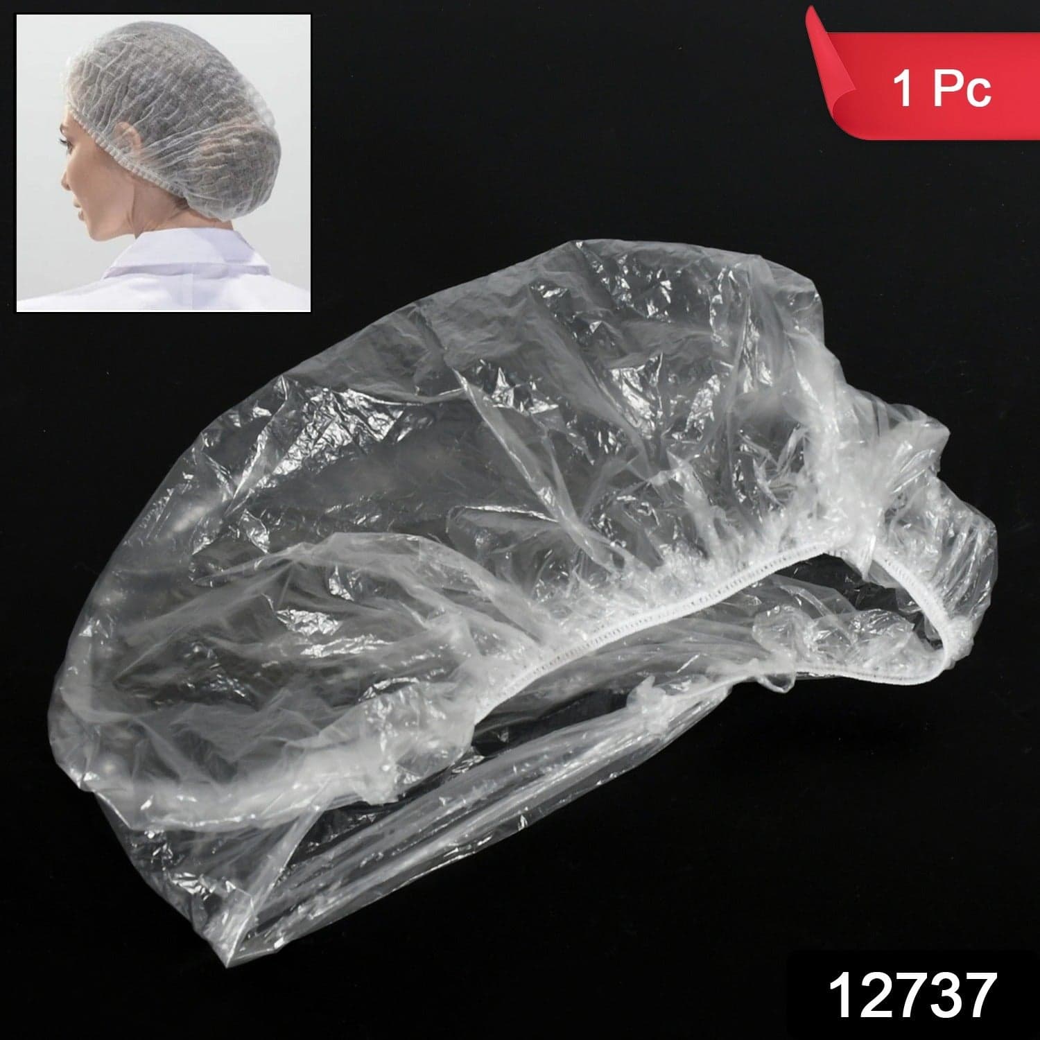 Disposable Shower Caps for Women (1 Pc) thumbnail 2