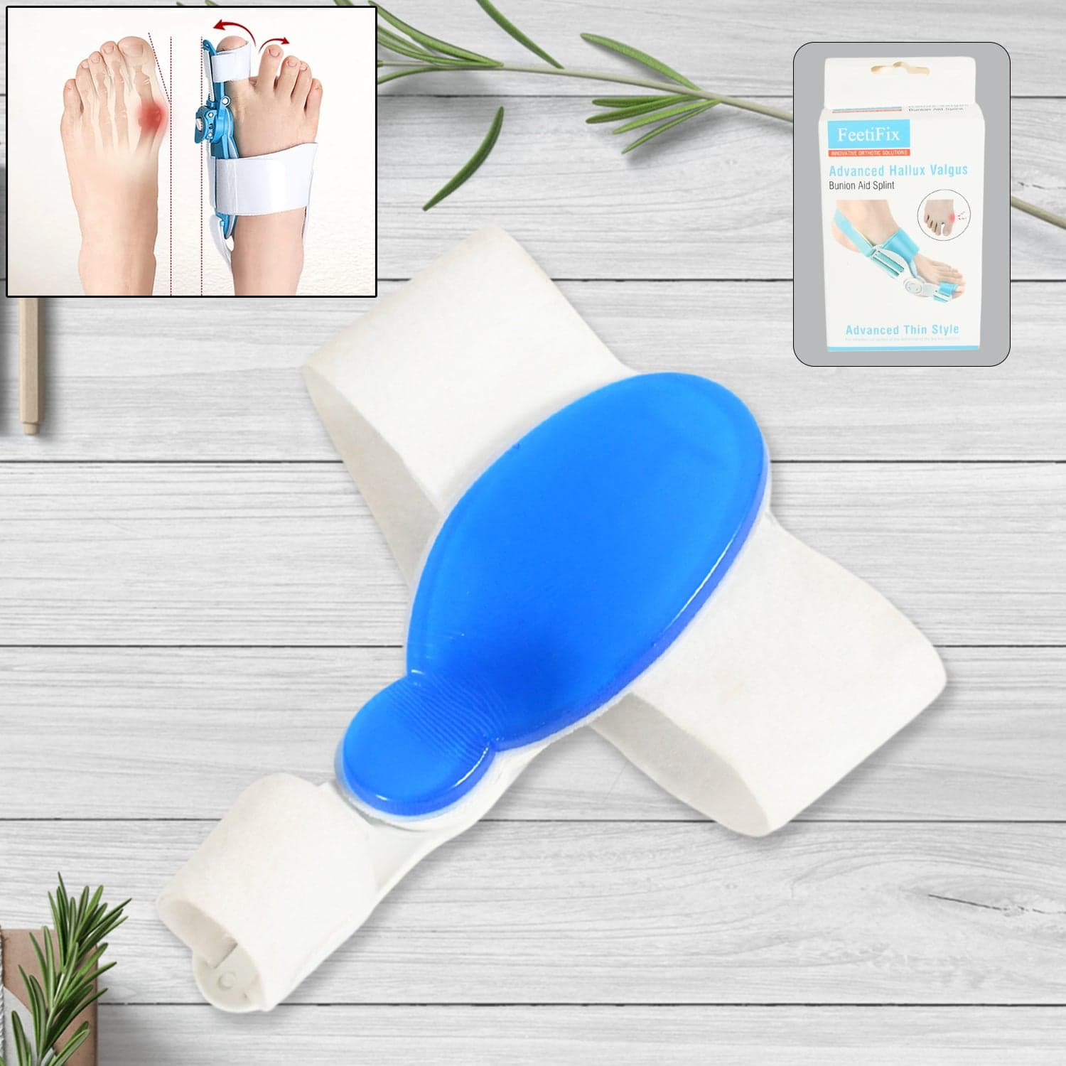 Adjustable Bunion Support Splint of Hallux Valgus Corrector for Men & Women thumbnail 1