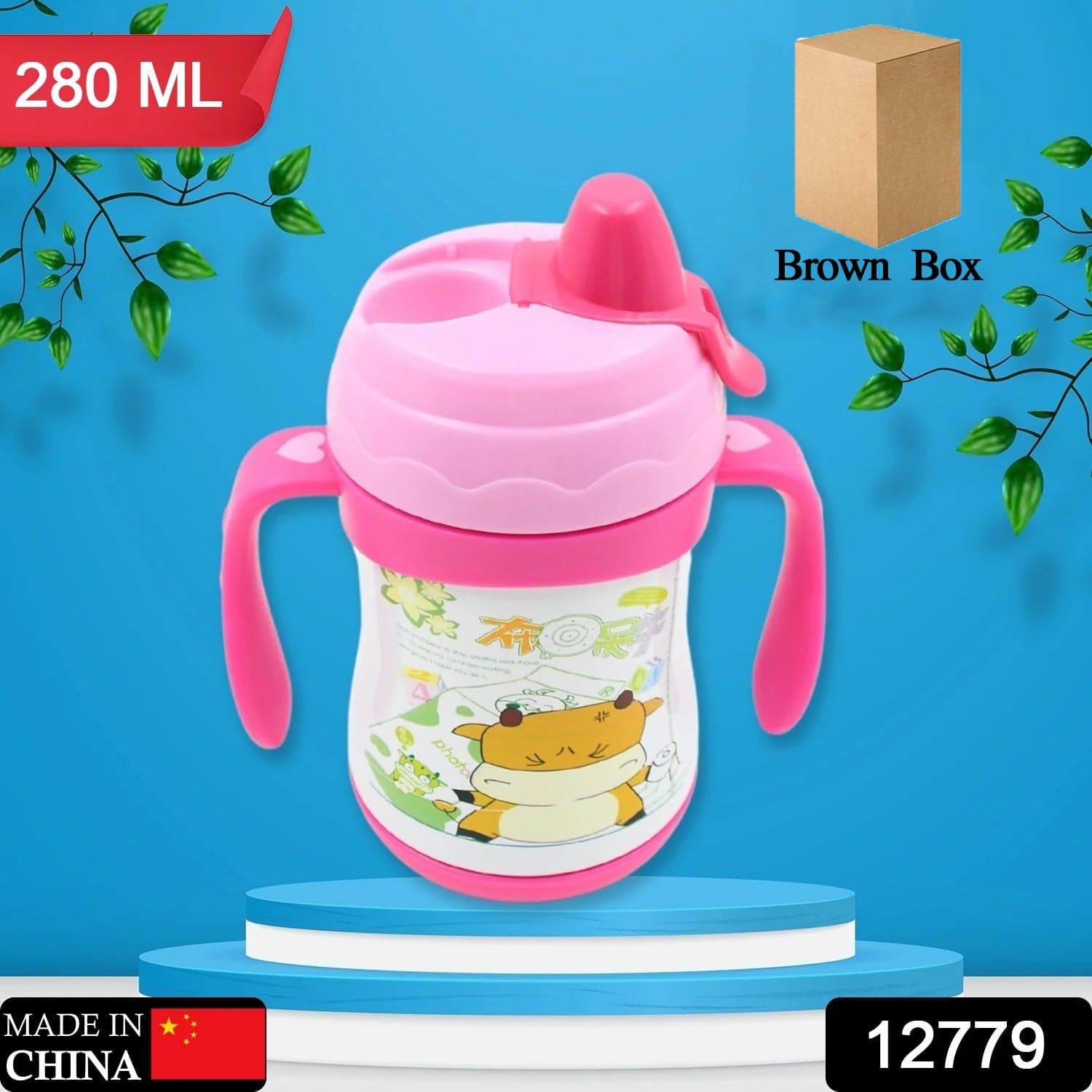 Vacuum Stainless Steel Water Bottle With Carry Handle & Straw Fridge Water Bottle Double Wall thumbnail 2