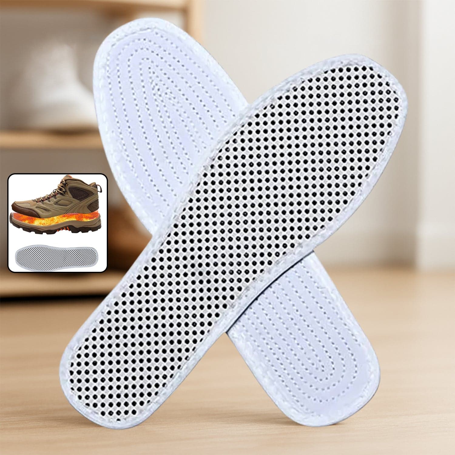 Massage Magnetic Self Heating Insole Shoe ID-12784 thumbnail 1