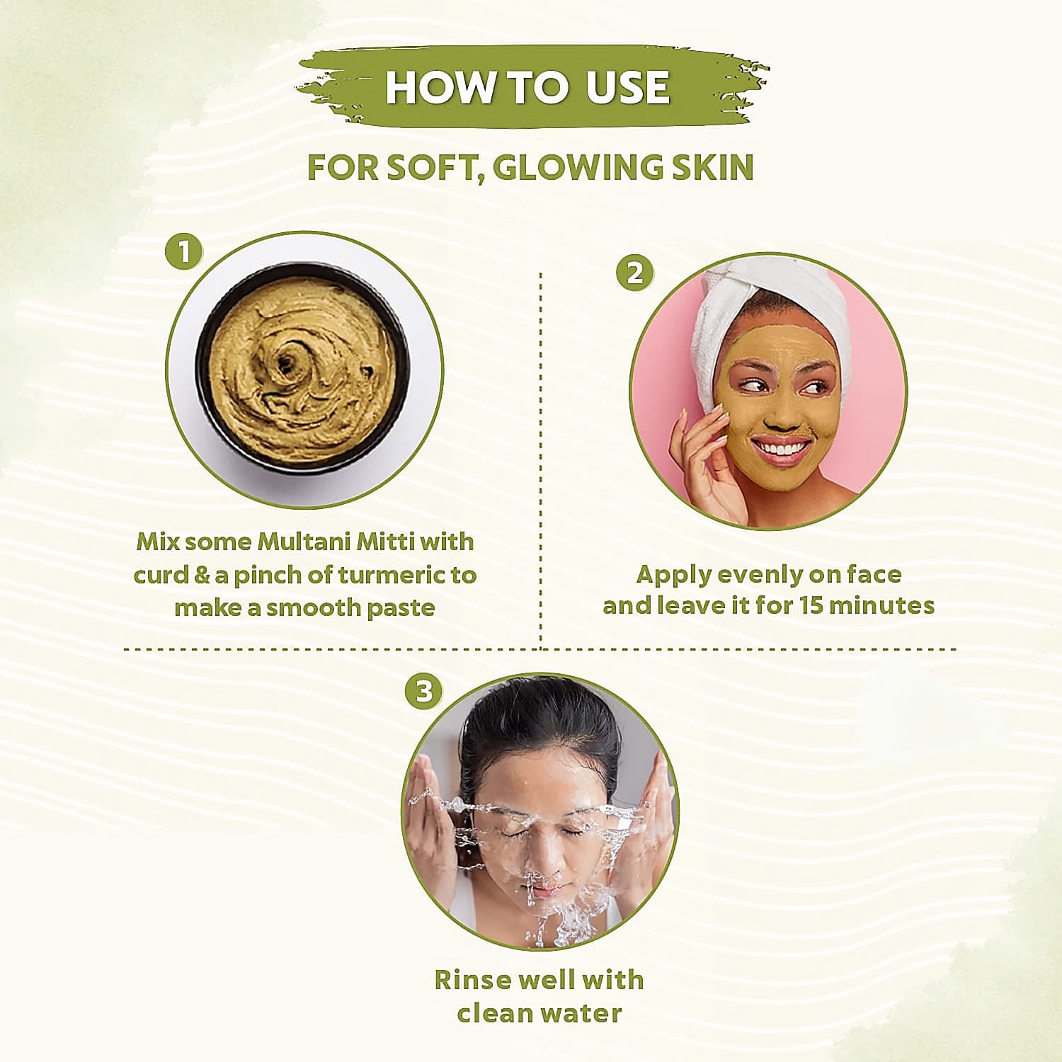 80gram Herbal Tan Removing Multani Mitti Face Pack For Skin Care Age Group thumbnail 6