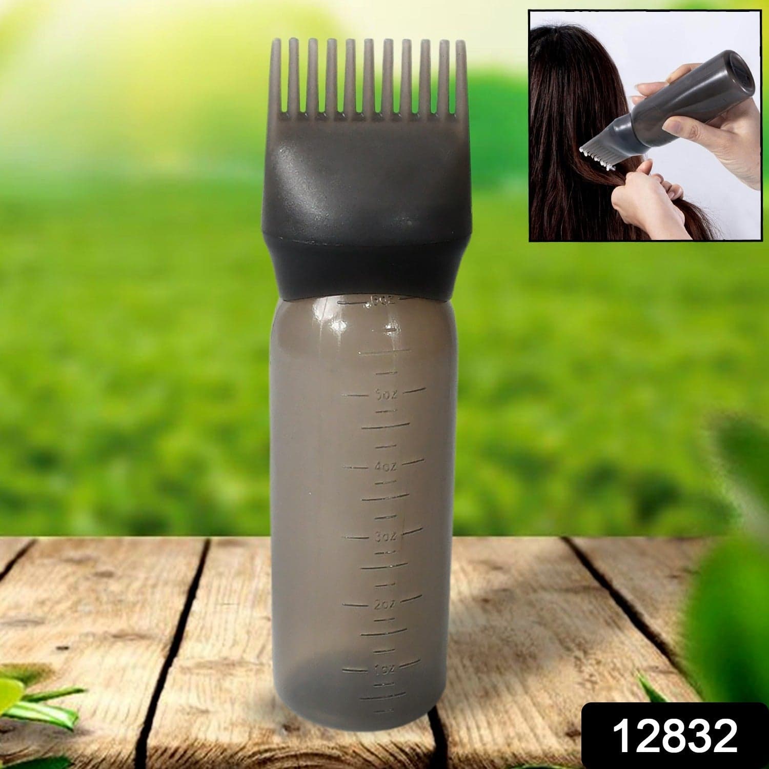 Comb Applicator Bottle Hair Oil Applicator Bottle For Hair Dye Bottle Applicator Brush With Graduated Scale thumbnail 2
