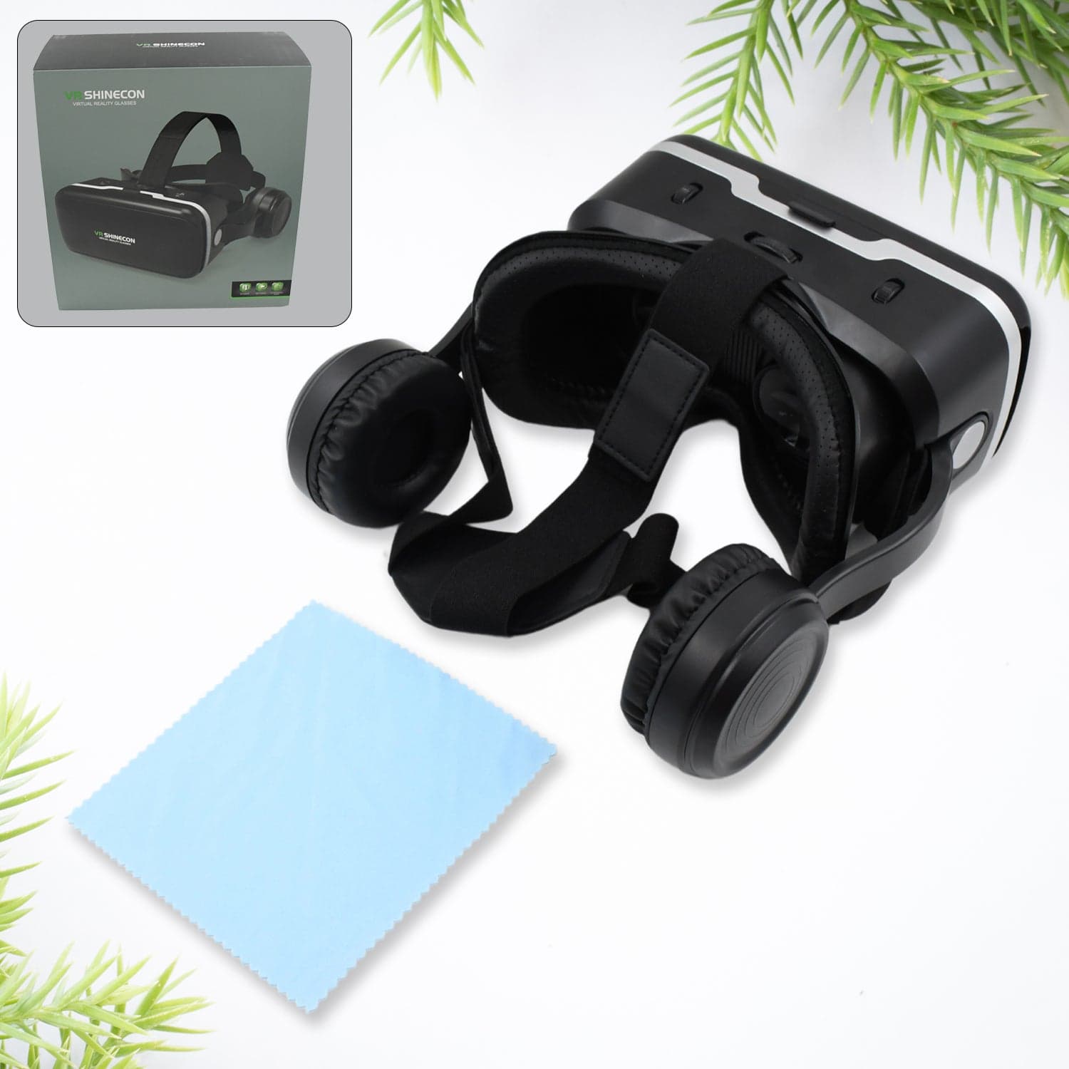 3D / HD VR Glasses Virtual Reality Goggles Headset for iOS for Android Smartphone VR Goggles-For 3D VR Movies Video Games with Headphones (1 Pc) thumbnail 2