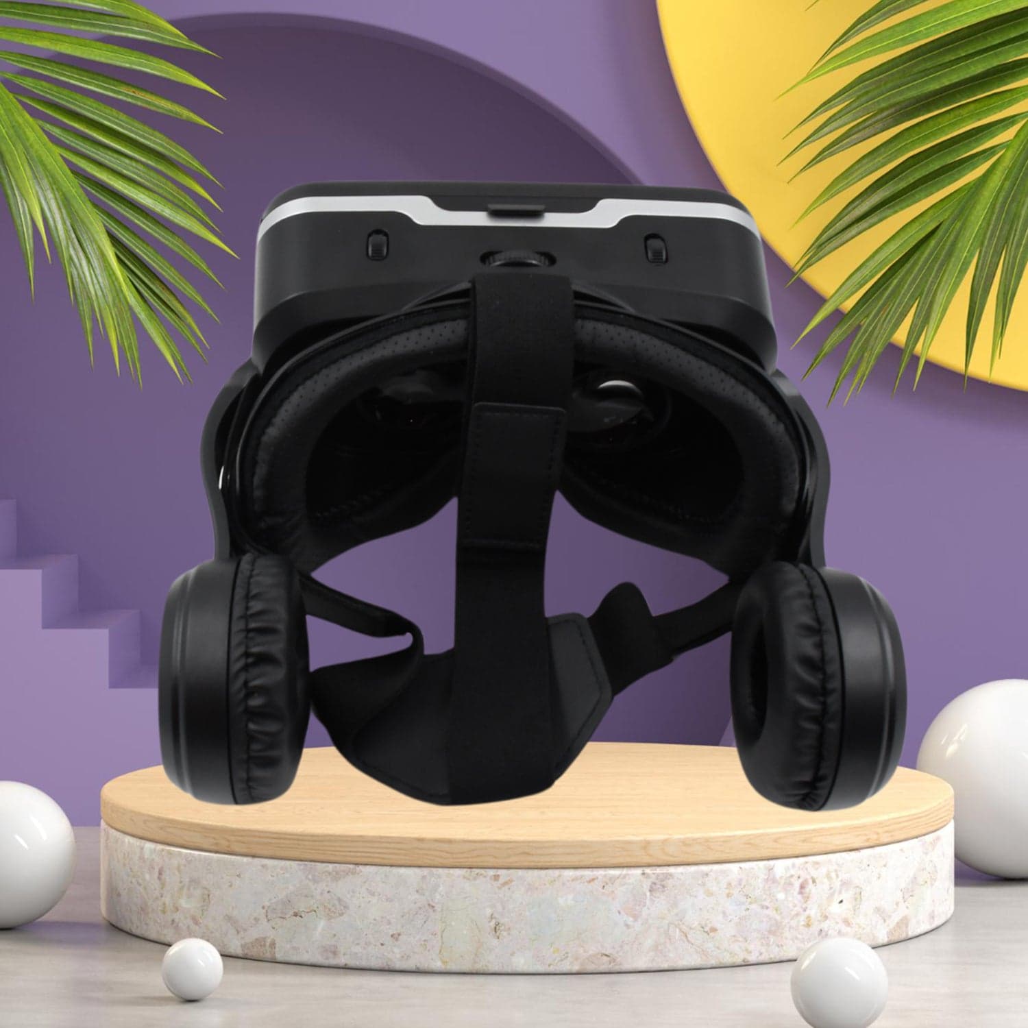 3D / HD VR Glasses Virtual Reality Goggles Headset for iOS for Android Smartphone VR Goggles-For 3D VR Movies Video Games with Headphones (1 Pc) thumbnail 4