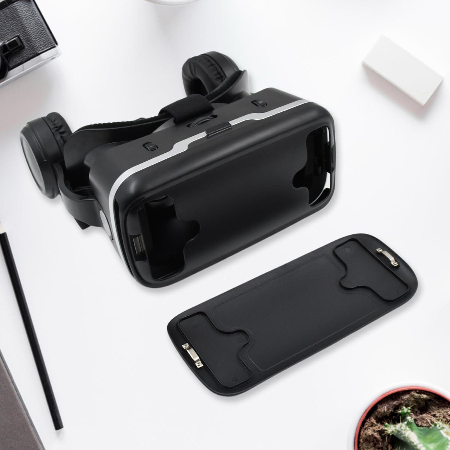 3D / HD VR Glasses Virtual Reality Goggles Headset for iOS for Android Smartphone VR Goggles-For 3D VR Movies Video Games with Headphones (1 Pc) thumbnail 6
