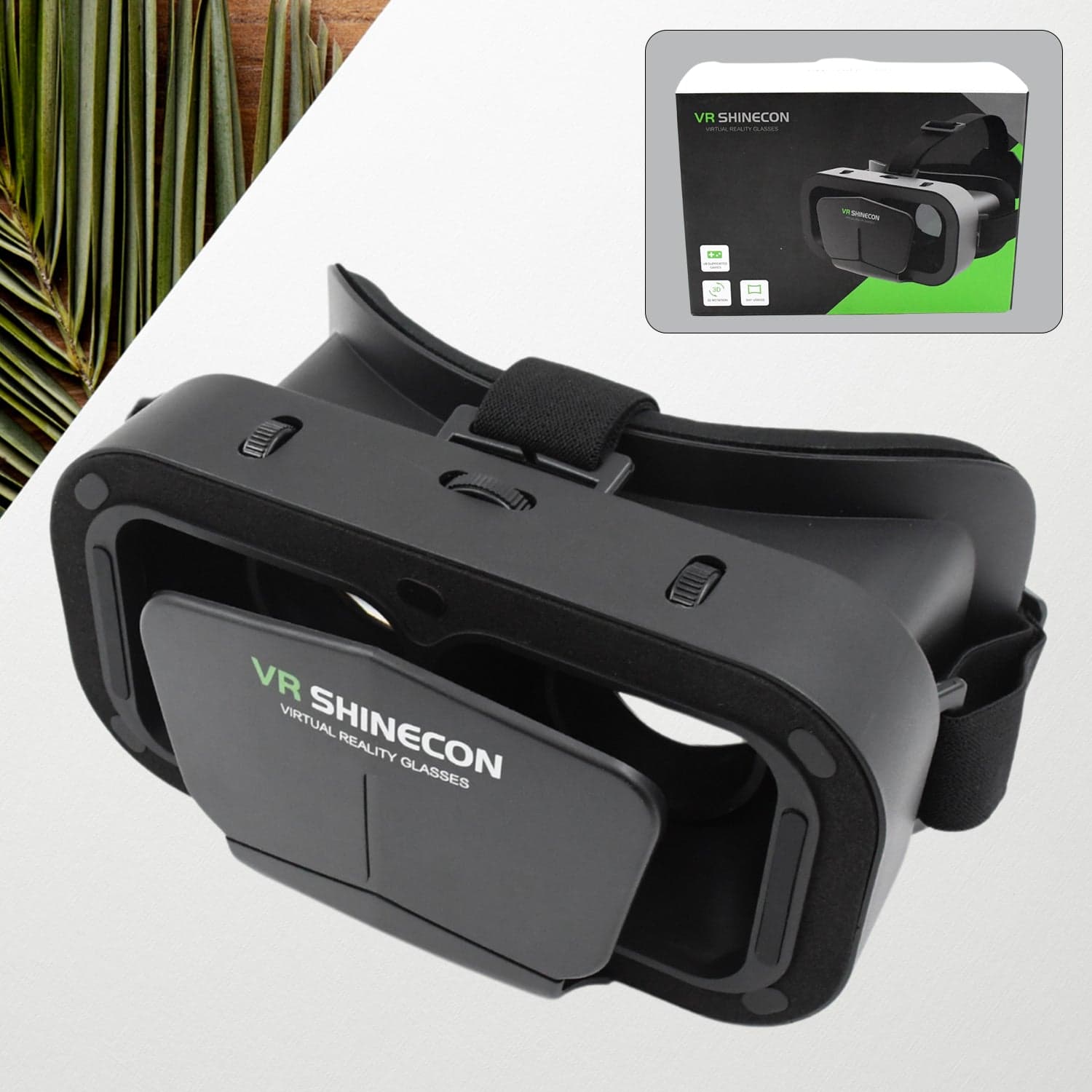 3d VR Headset Compatible with iPhone & Android Virtual Reality VR Goggles For 3D VR Movies Video Games (1 Pc) thumbnail 3