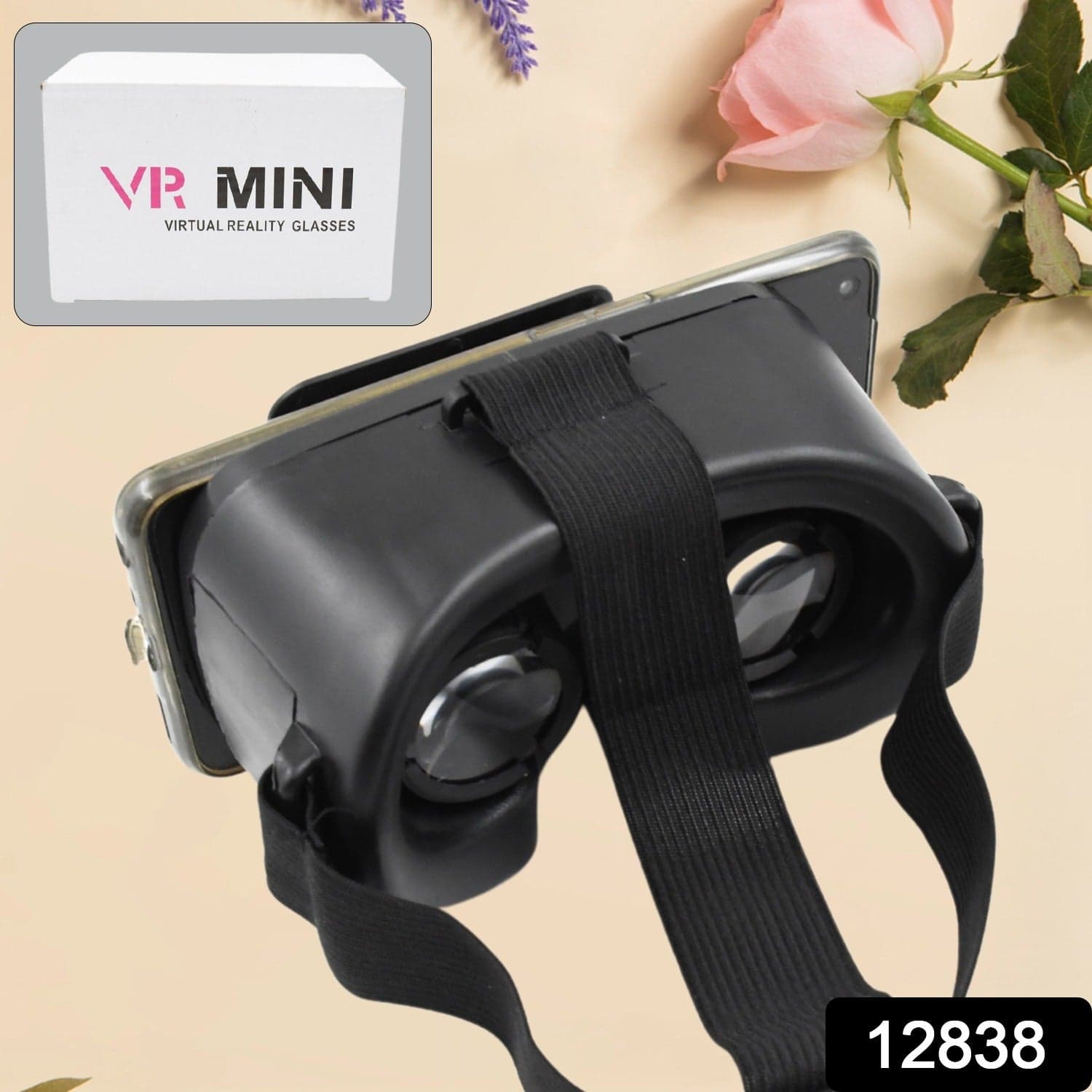 3D VR Glasses Virtual Reality Goggles Headset for All Smartphone VR Goggles-For 3D VR Movies Video Games (1 Pc) thumbnail 2