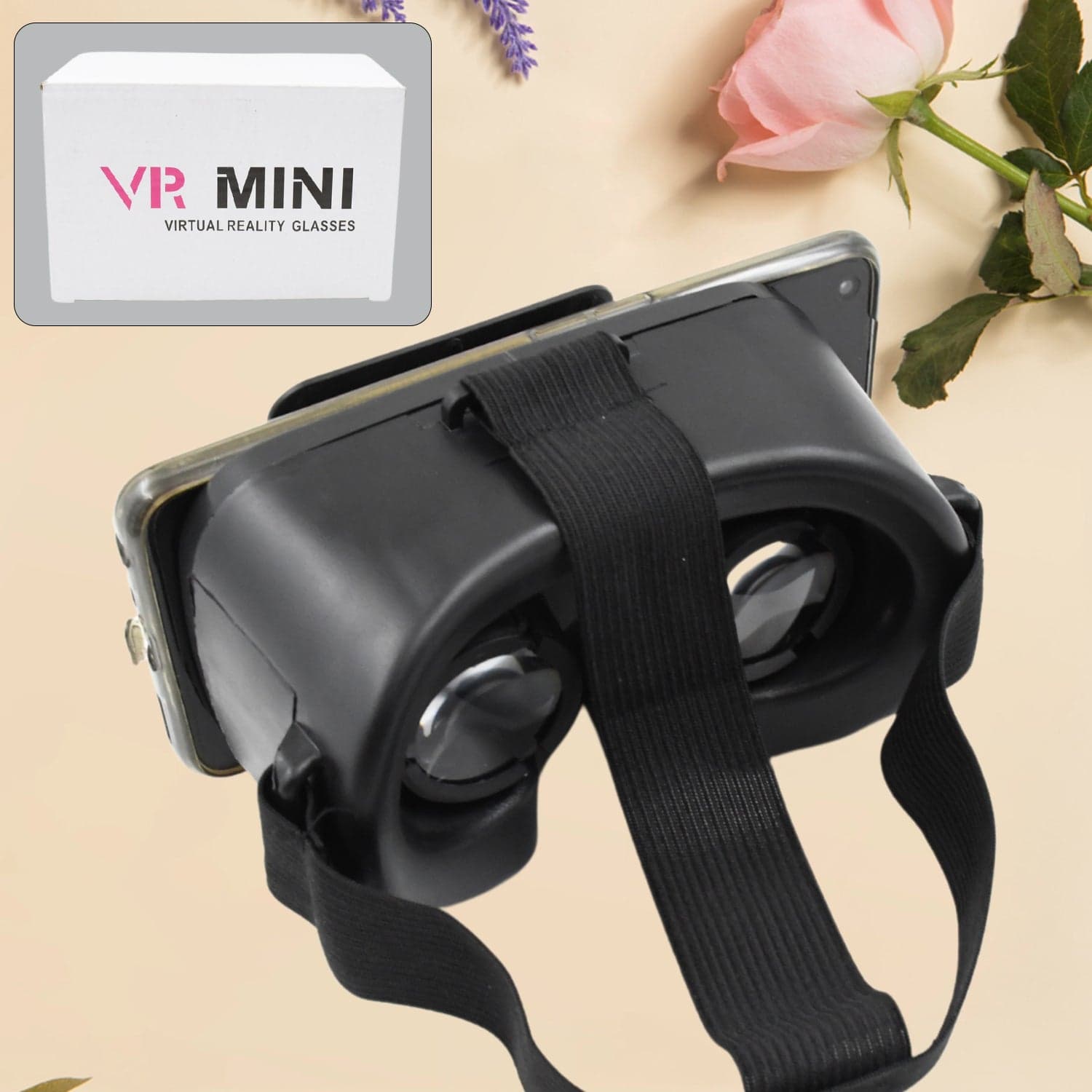3D VR Glasses Virtual Reality Goggles Headset for All Smartphone VR Goggles-For 3D VR Movies Video Games (1 Pc) thumbnail 4