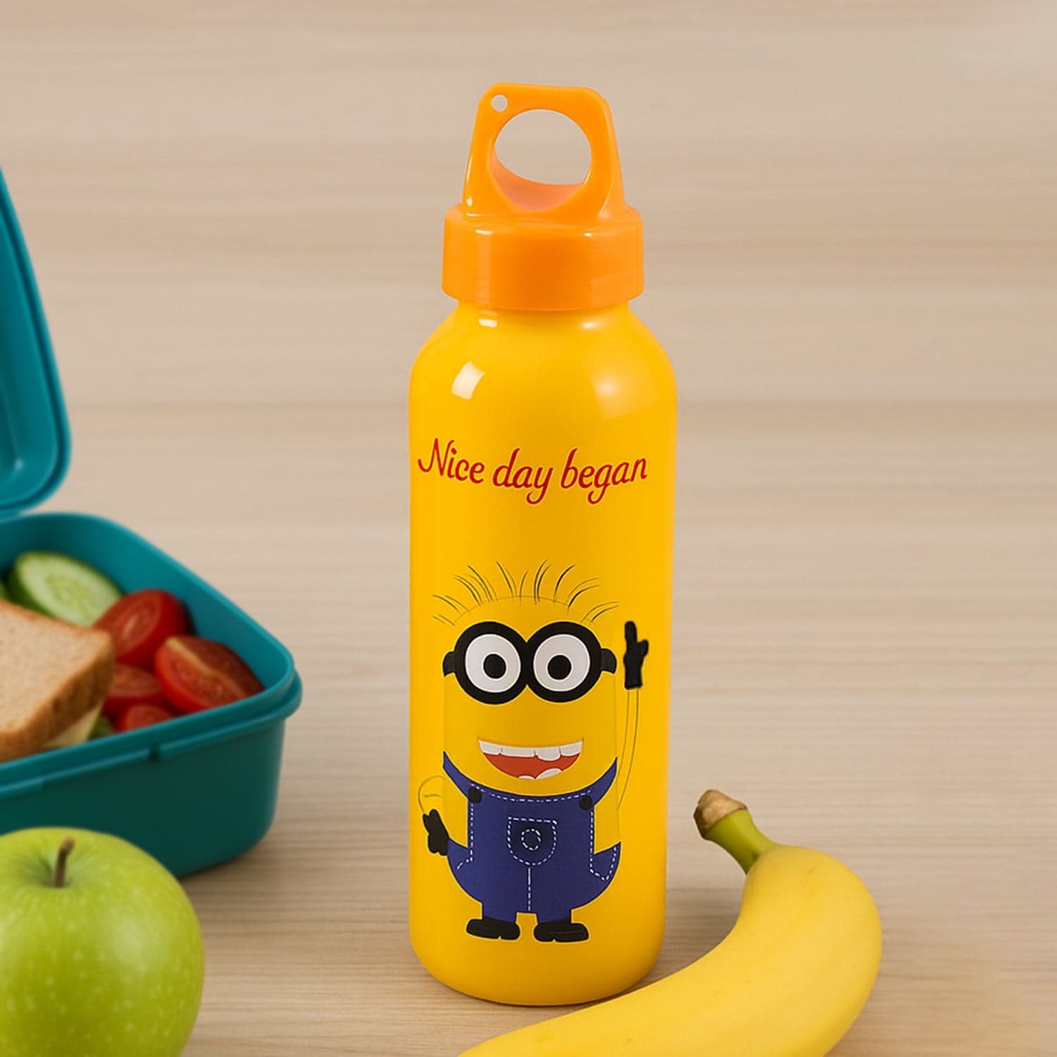 PORTABLE GLASS WATER BOTTLE, CREATIVE GLASS BOTTLE WITH GLASS WATER ( Mix Design) thumbnail 1