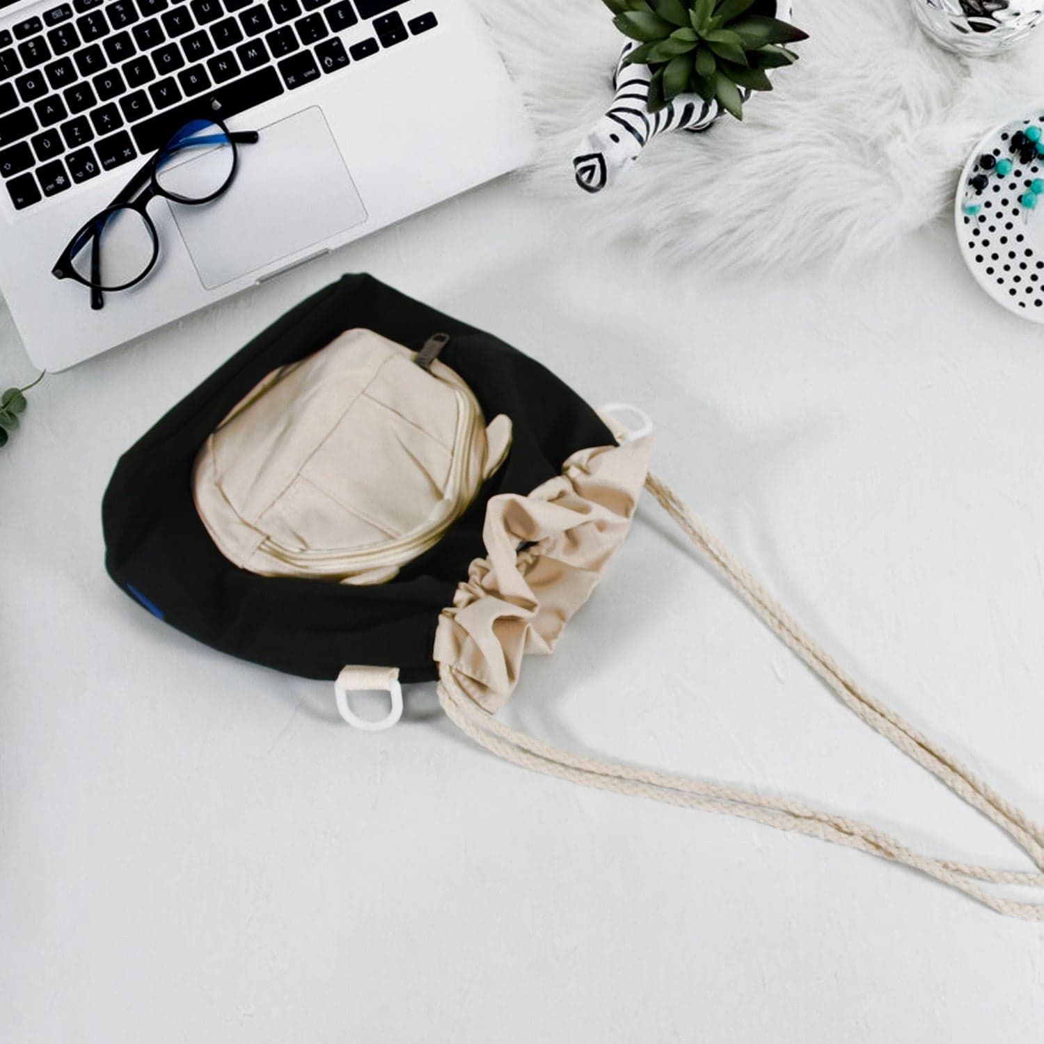 Women's Casual Canvas Handbag Fashion Personality Bag Travel Bag thumbnail 3