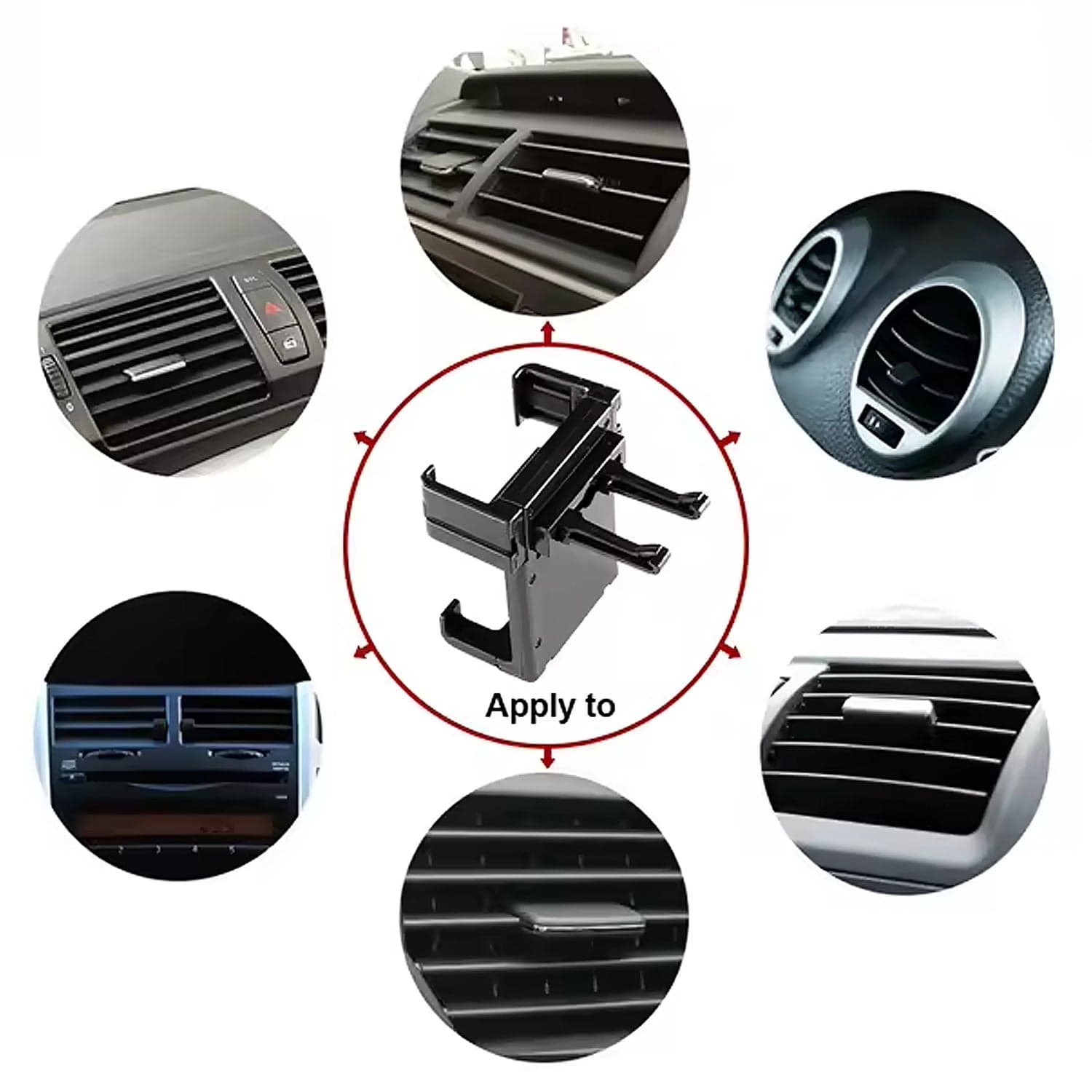 Smartphone Car Holder of Air Vent & Dashboard Bracket (1 Pc) thumbnail 5