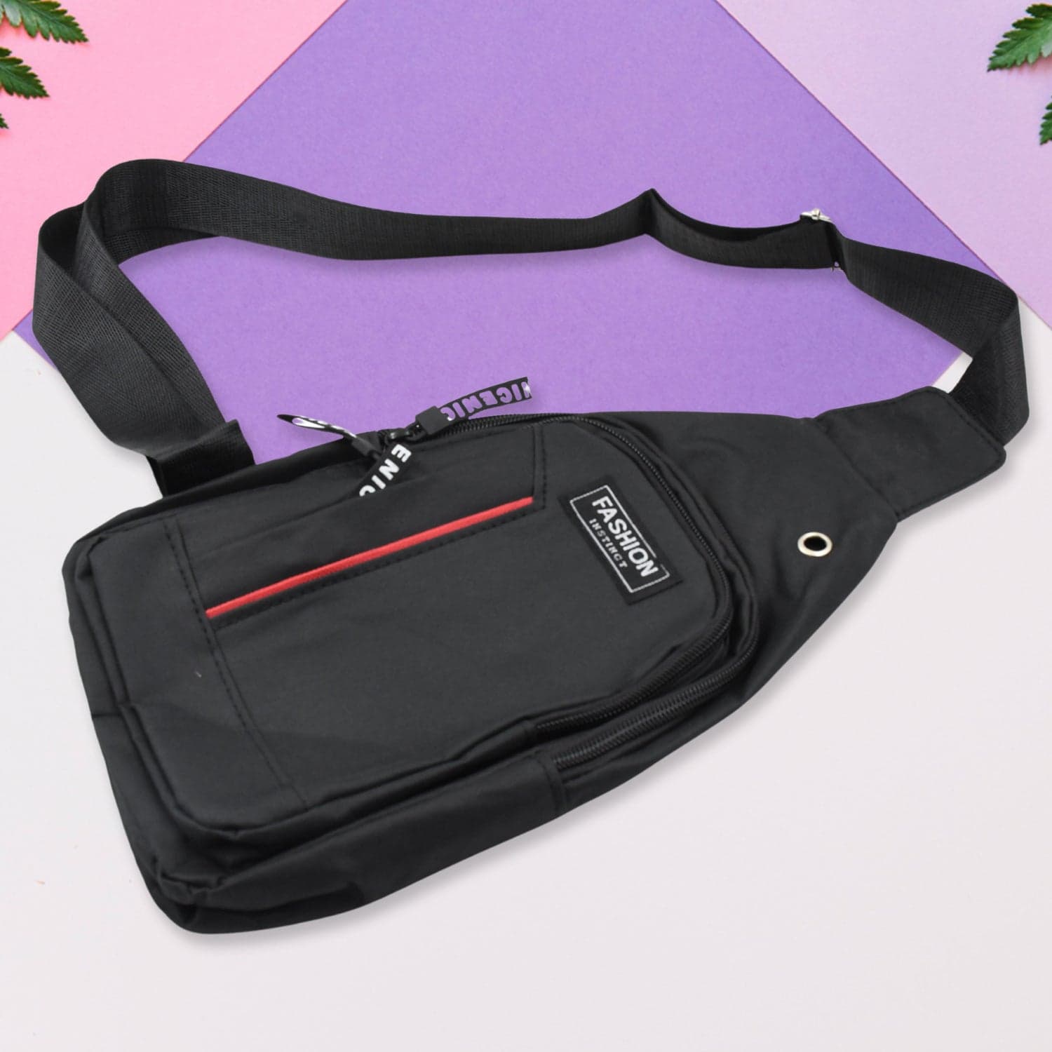 Waterproof Anti-Theft Crossbody Fanny Pack of (1 Pc, Black & Grey) thumbnail 3
