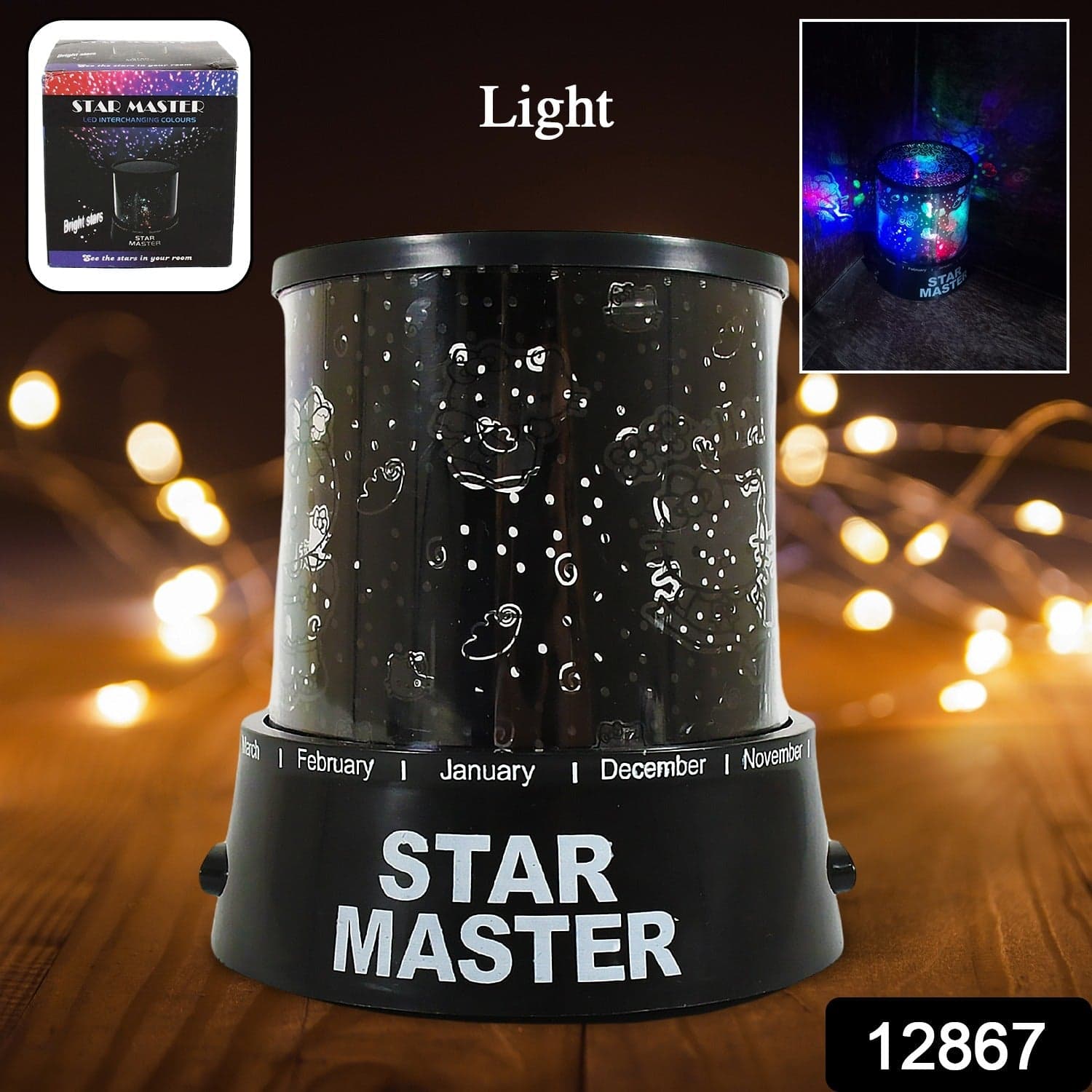 LED Projector Night Light Amazing Lamp Home Decoration Night Romantic Gift (Battery Not Included) thumbnail 2