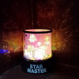Led Projector Night Light Of 3 Battery Lamps With Rotating Music