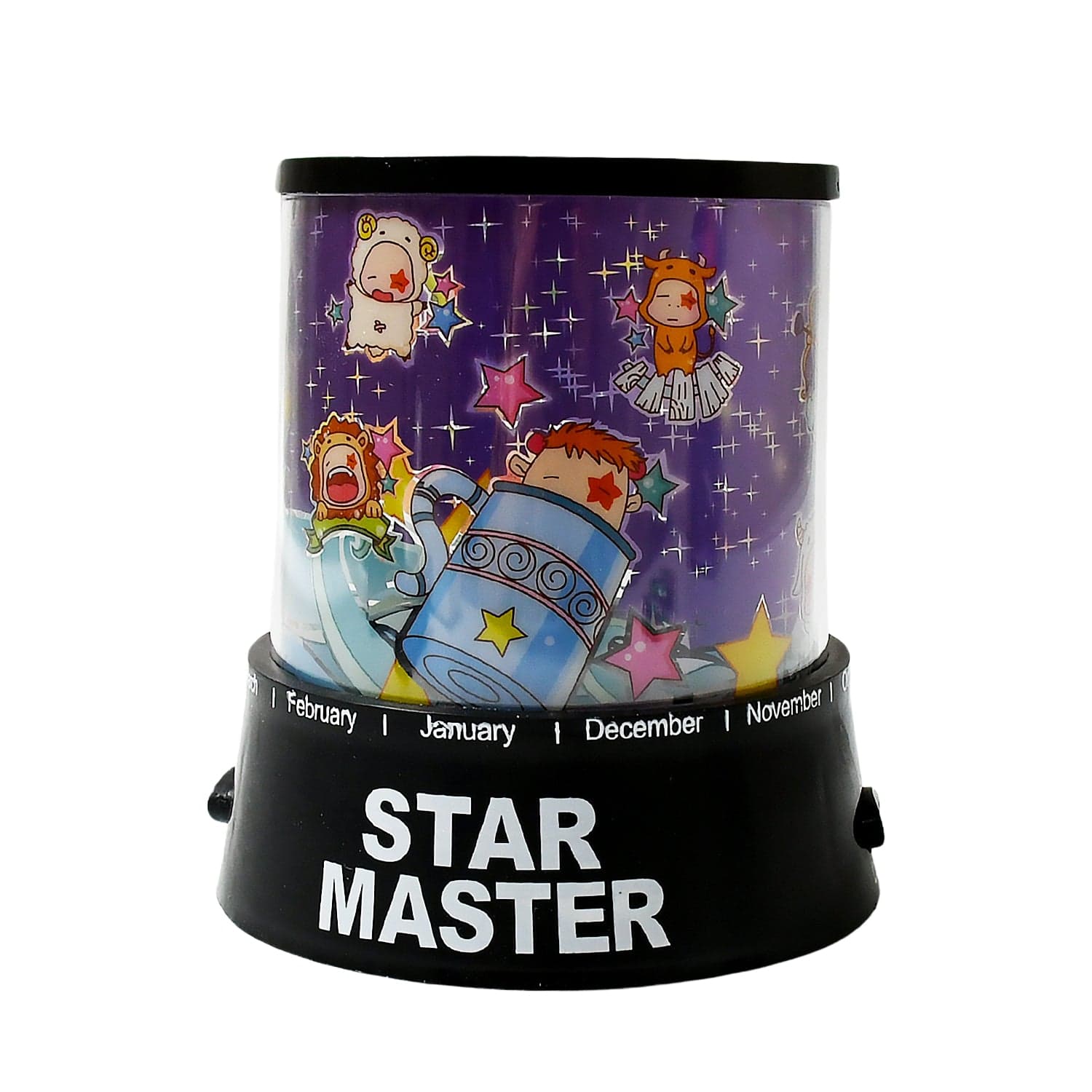 Led Projector Night Light Of 3 Battery Lamps With Rotating Music thumbnail 4