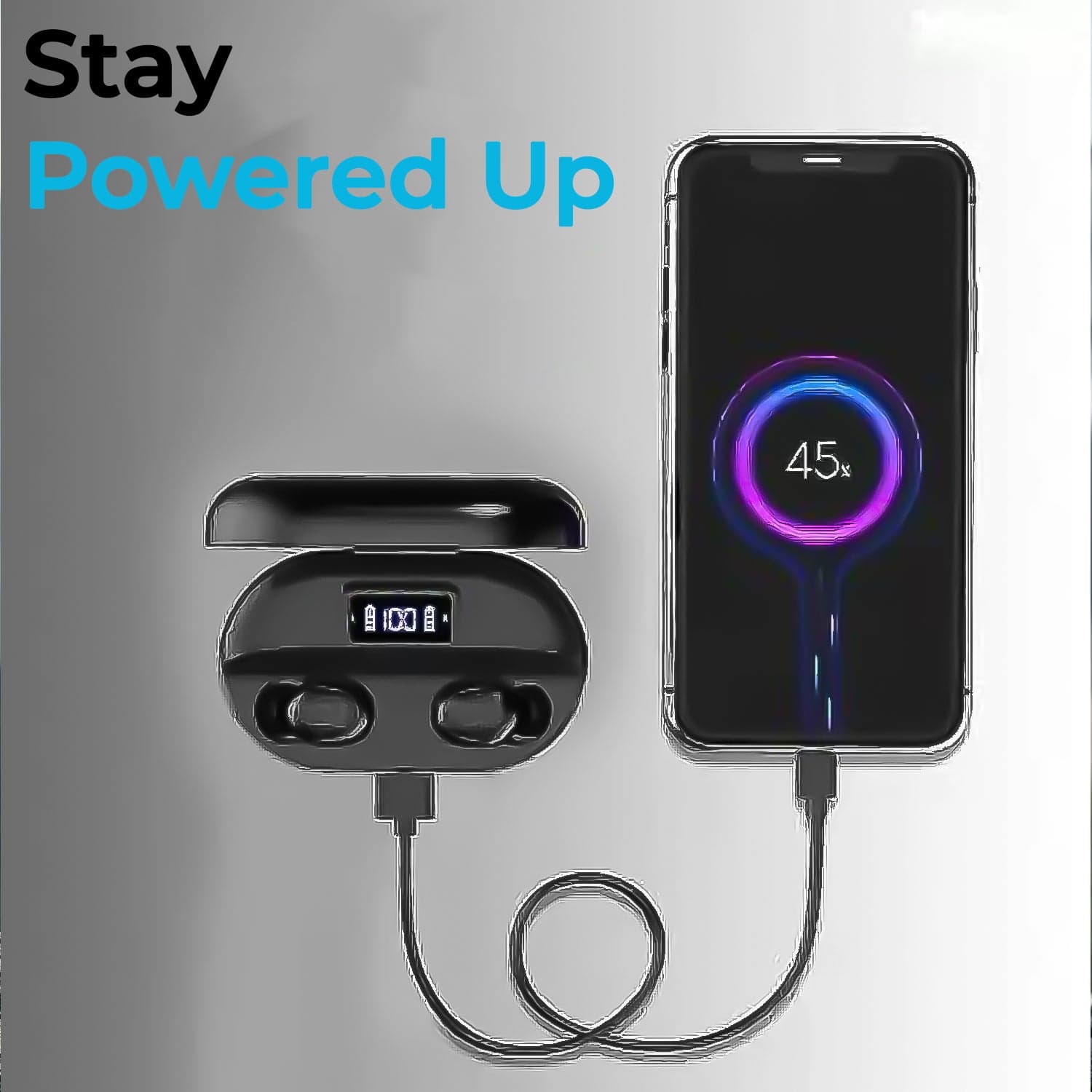 Tws Dual Pairing Earbuds with Mic Advanced ENC, Long Playtime Headset thumbnail 5