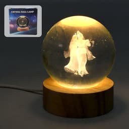3D Crystal Ball lamps for Bedroom 3D Lamps for Home Decoration (1 Pc)