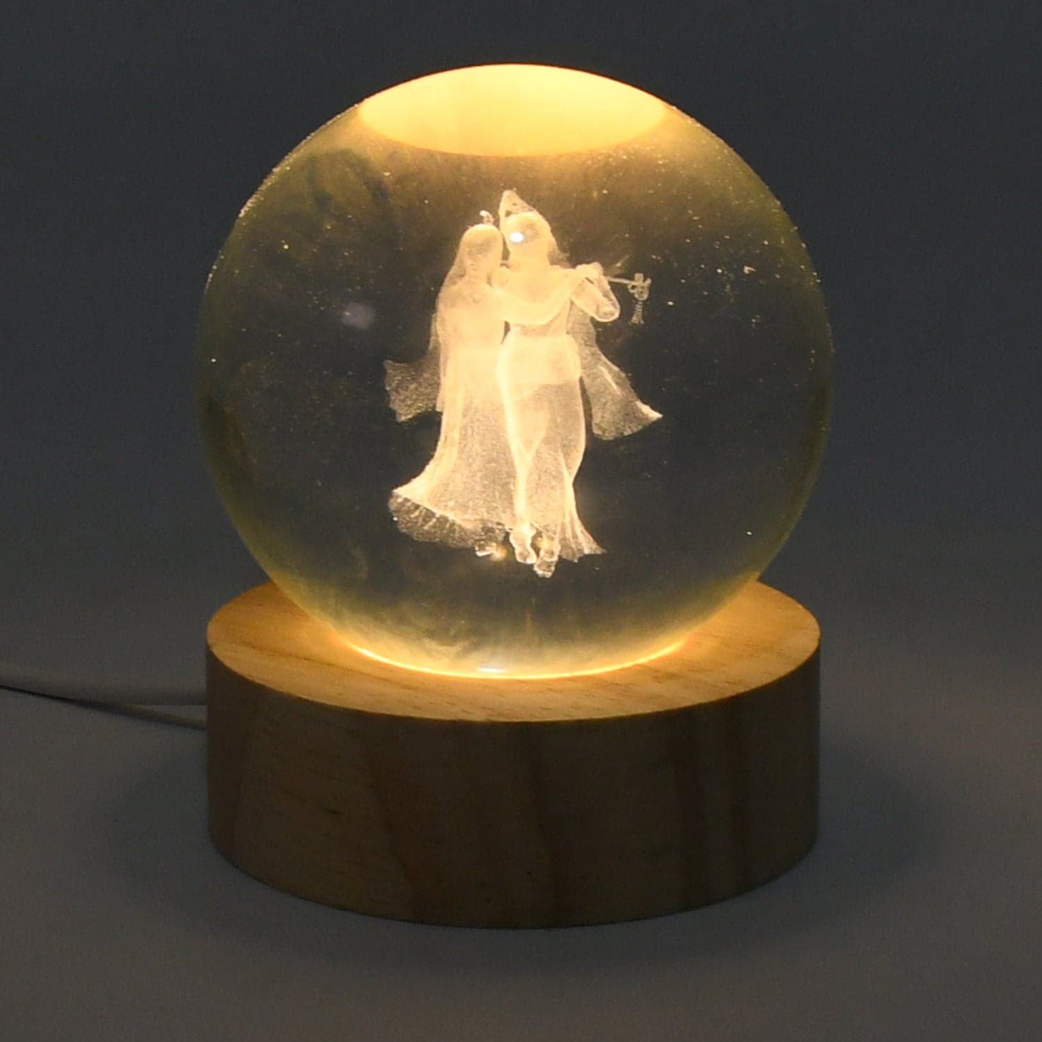 3D Crystal Ball lamps for Bedroom 3D Lamps for Home Decoration (1 Pc) thumbnail 3