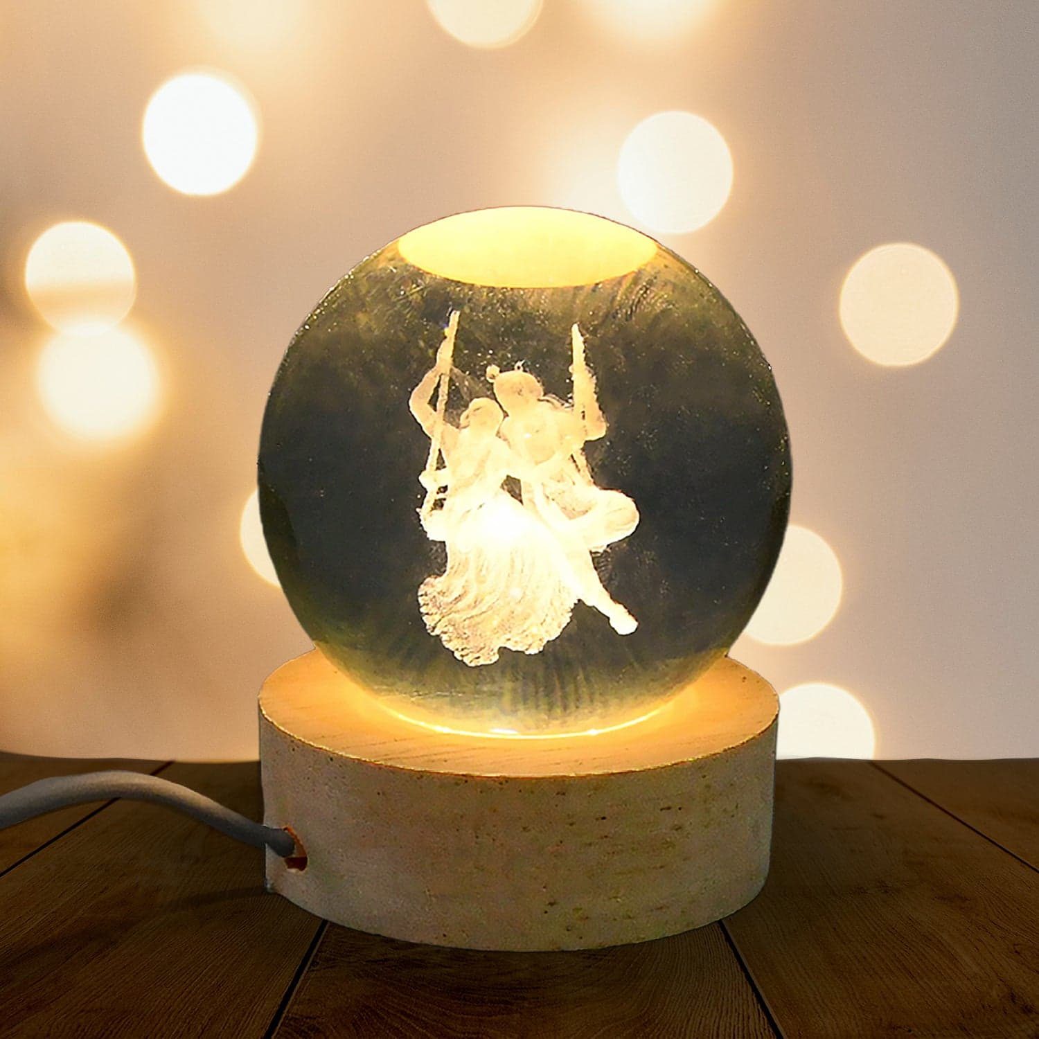 3D Crystal Ball lamps for Bedroom 3D Lamps for Gifting (1 Pc) thumbnail 1