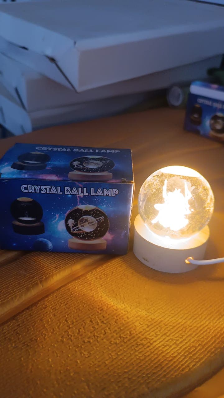 3D Crystal Ball lamps for Bedroom 3D Lamps for Gifting (1 Pc) thumbnail 7