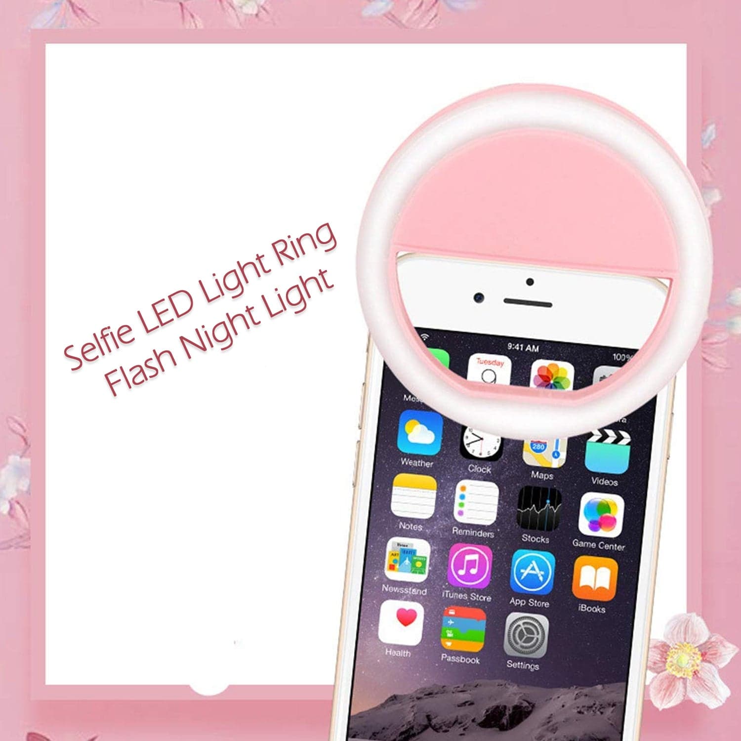 Phone Selfie Ring Light of Battery Operated Clip-On Light for Smartphone Photography (Battery Not Included) thumbnail 5