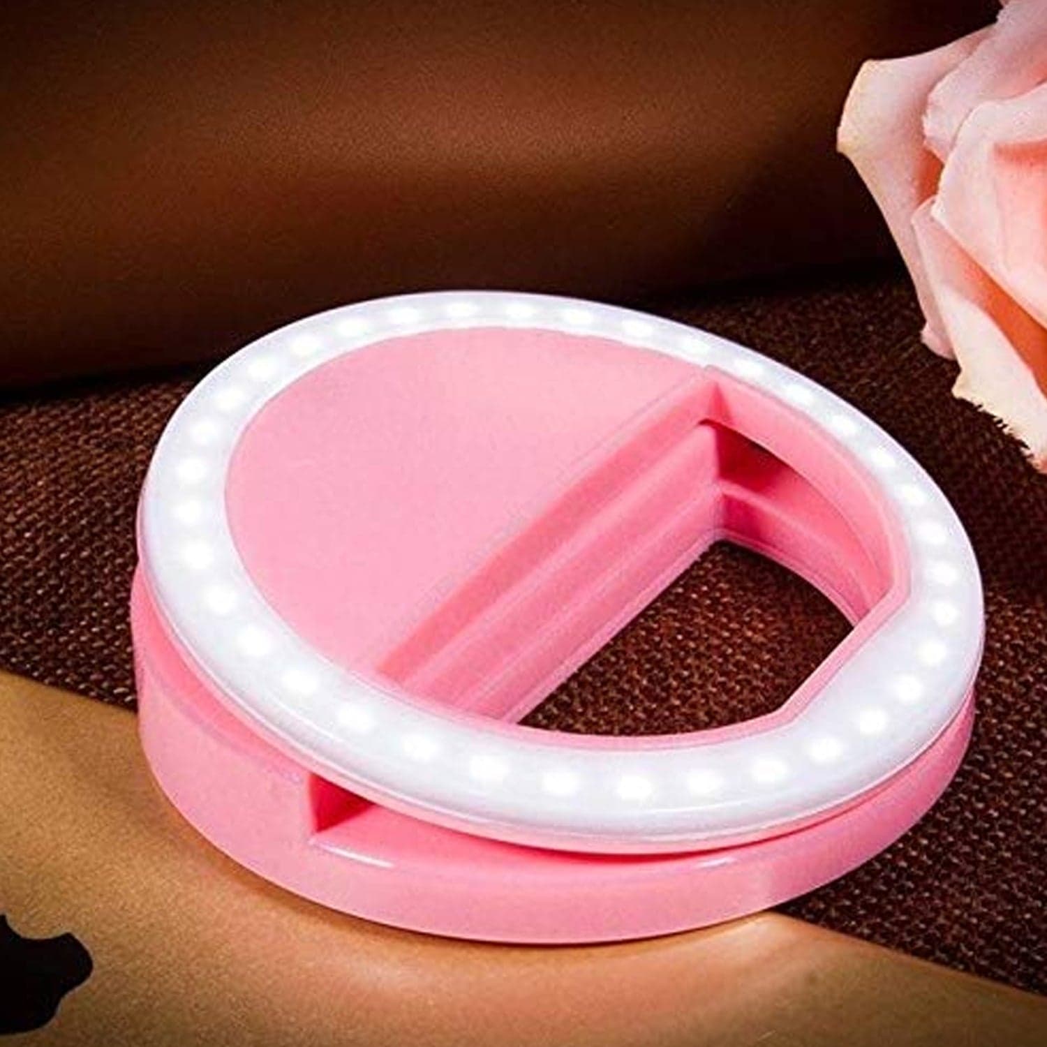 Phone Selfie Ring Light of Battery Operated Clip-On Light for Smartphone Photography (Battery Not Included) thumbnail 6