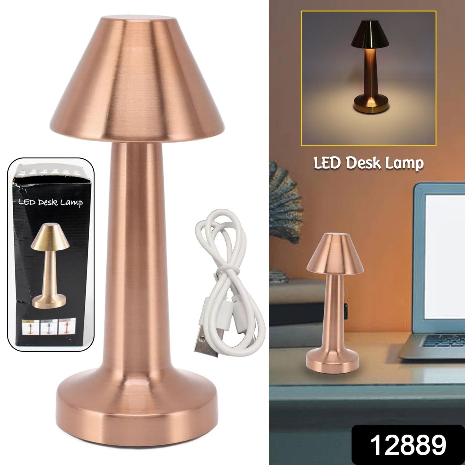 Led Lamp With Touch Control | Decorative Desk Lamp thumbnail 2