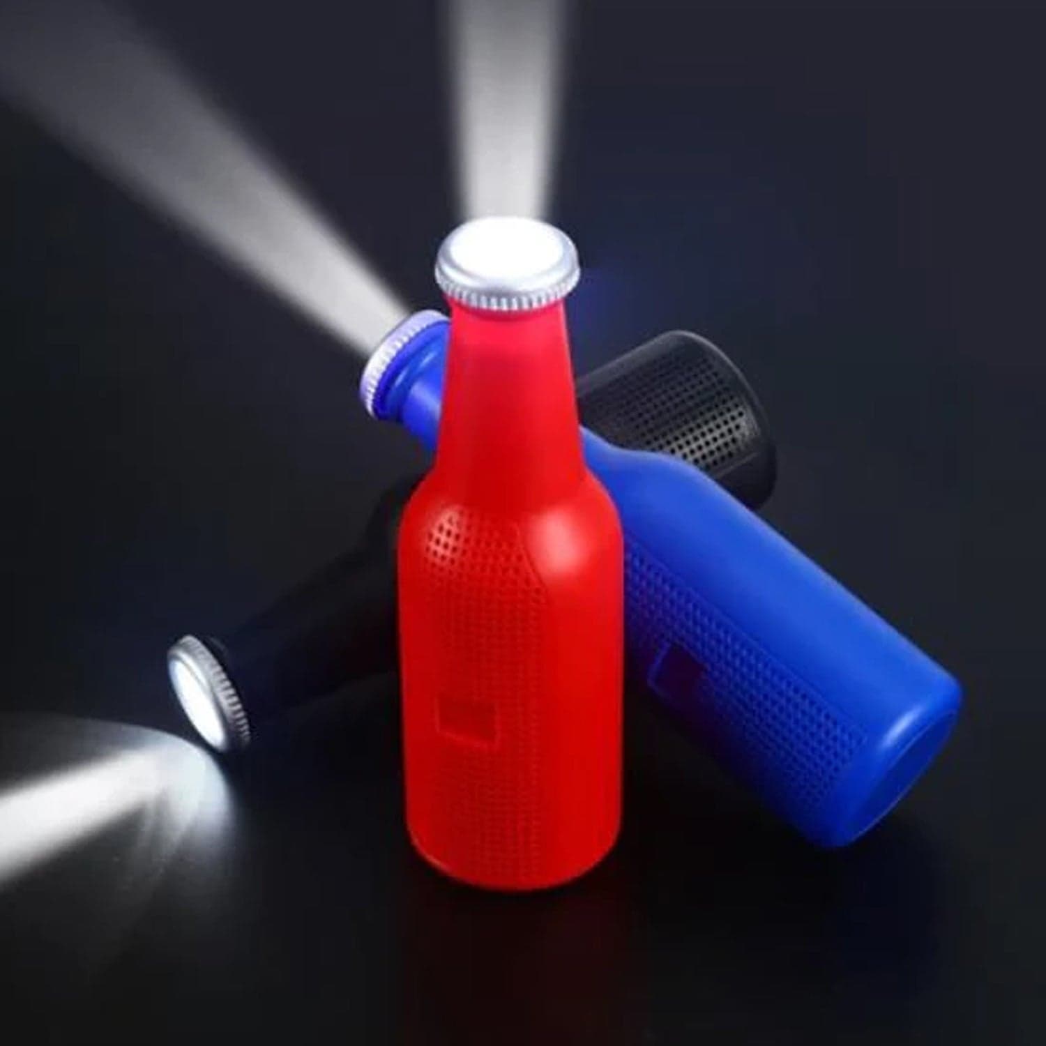 Bottle-Shaped Wireless Bluetooth Speaker with FM, USB & AUX Support thumbnail 3