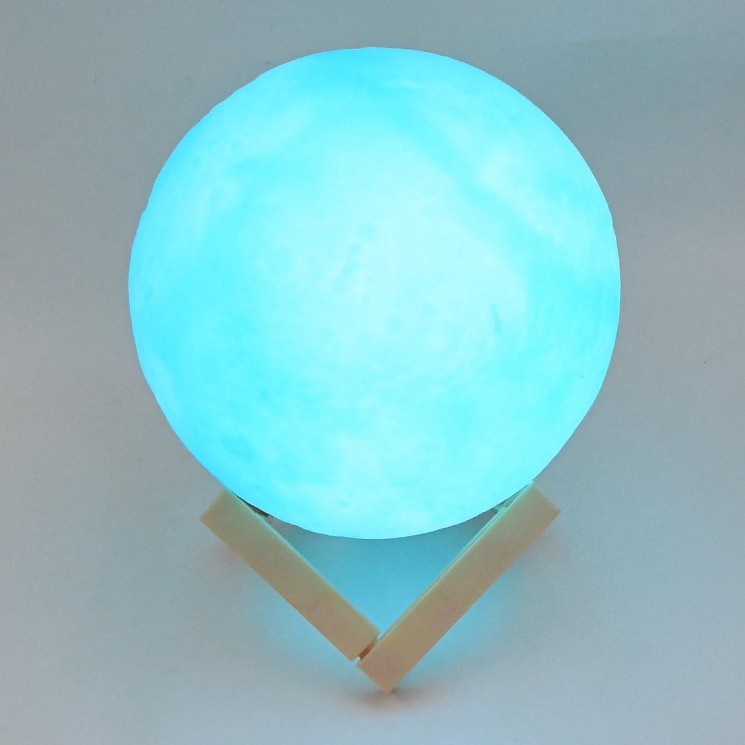 Moon Night Lamp Blue Color with Plastic Stand (15 x12 Cm / 1 Pc) thumbnail 6
