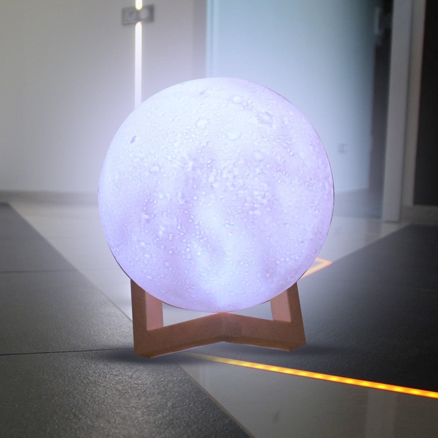Moon Night Lamp with Plastic Stand Night Lamp for Bedroom (19 x14 Cm / 1 Pc) thumbnail 7
