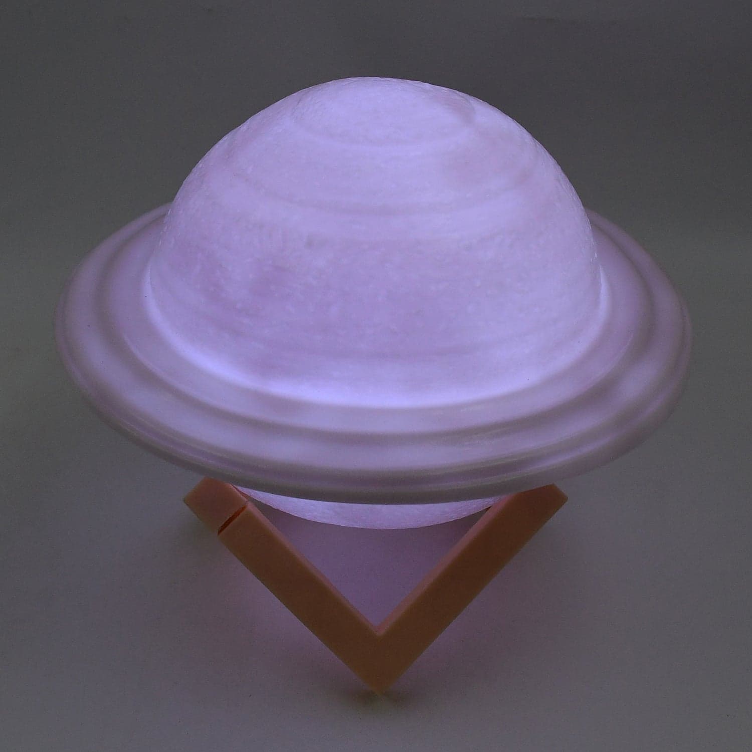 3D Saturn Lamp Home Decoration Bedside Night Light With Base (1 pc / Multicolor) thumbnail 3