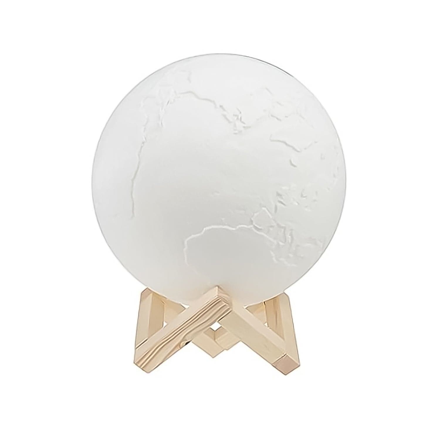 3D Moon Night Lamp with Stand (Color Box / White & Yellow Light / 1 Pc) thumbnail 6