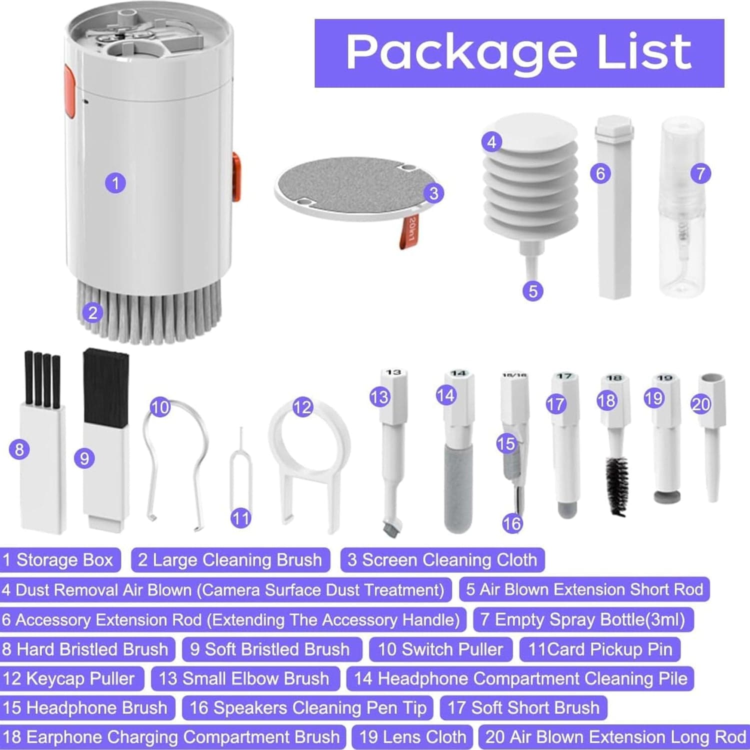 20-In-1 Keyboard Cleaner Kit Of Electronic Cleaning Brush thumbnail 6