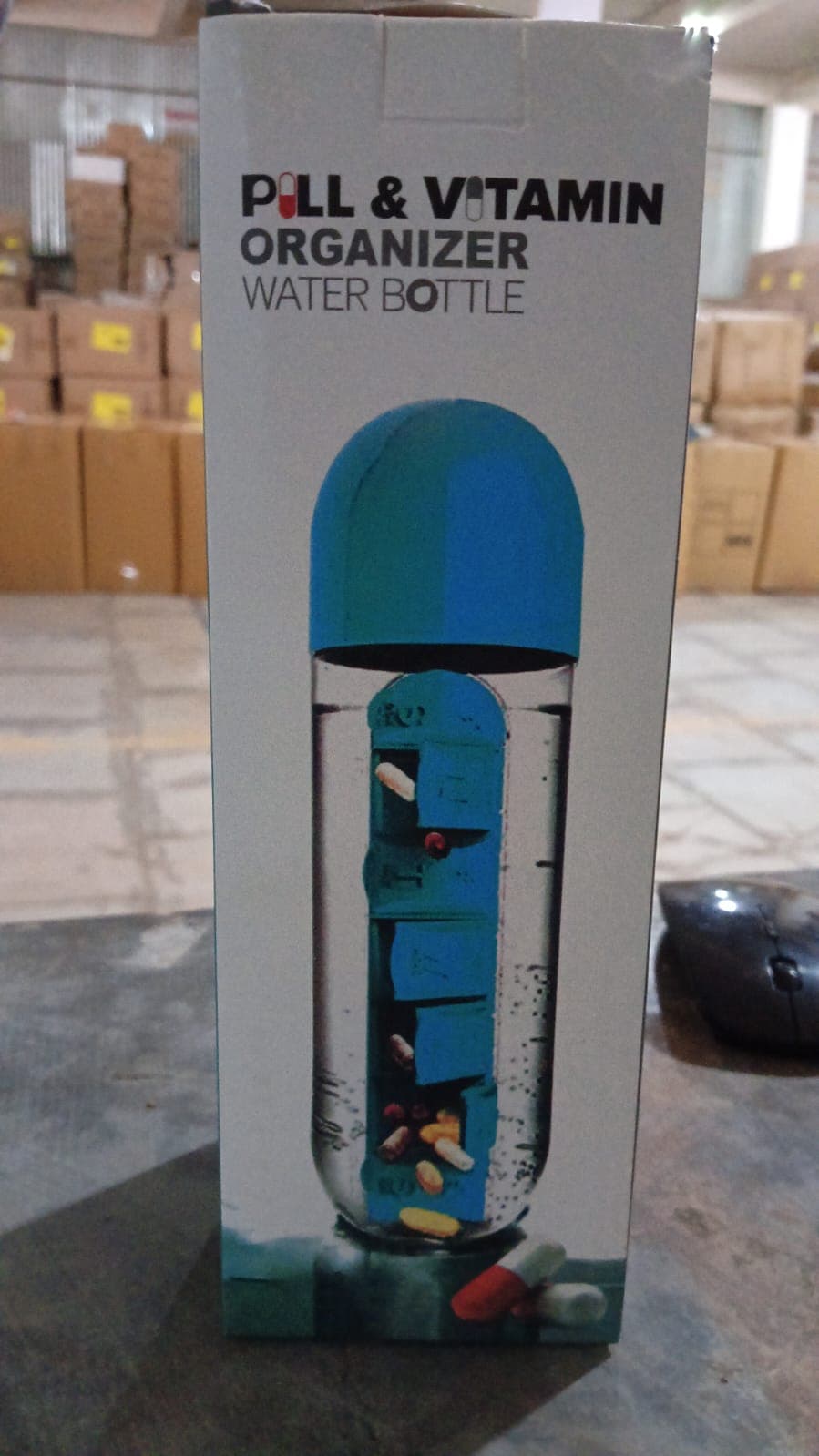Multi-Use Pill & Water Bottle for Travel (600 Ml, Mix Color) thumbnail 9