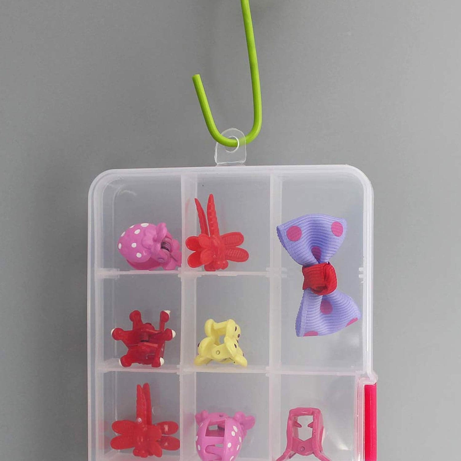 15-Grid Clear Plastic Jewelry Organizer Box with Dividers (1 Pc) thumbnail 4