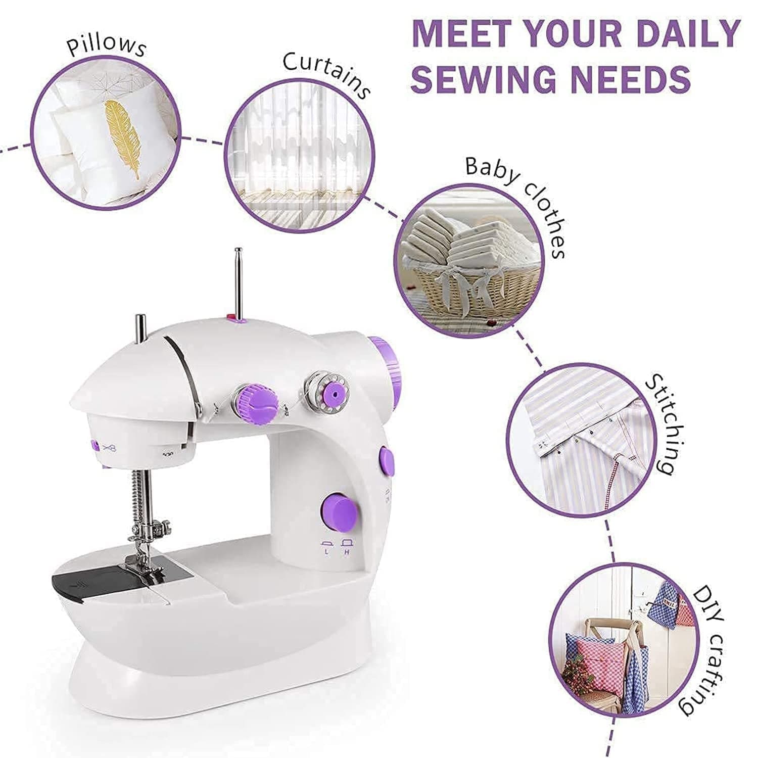 Home Tailoring Sewing Machine With Extension Table Set thumbnail 6