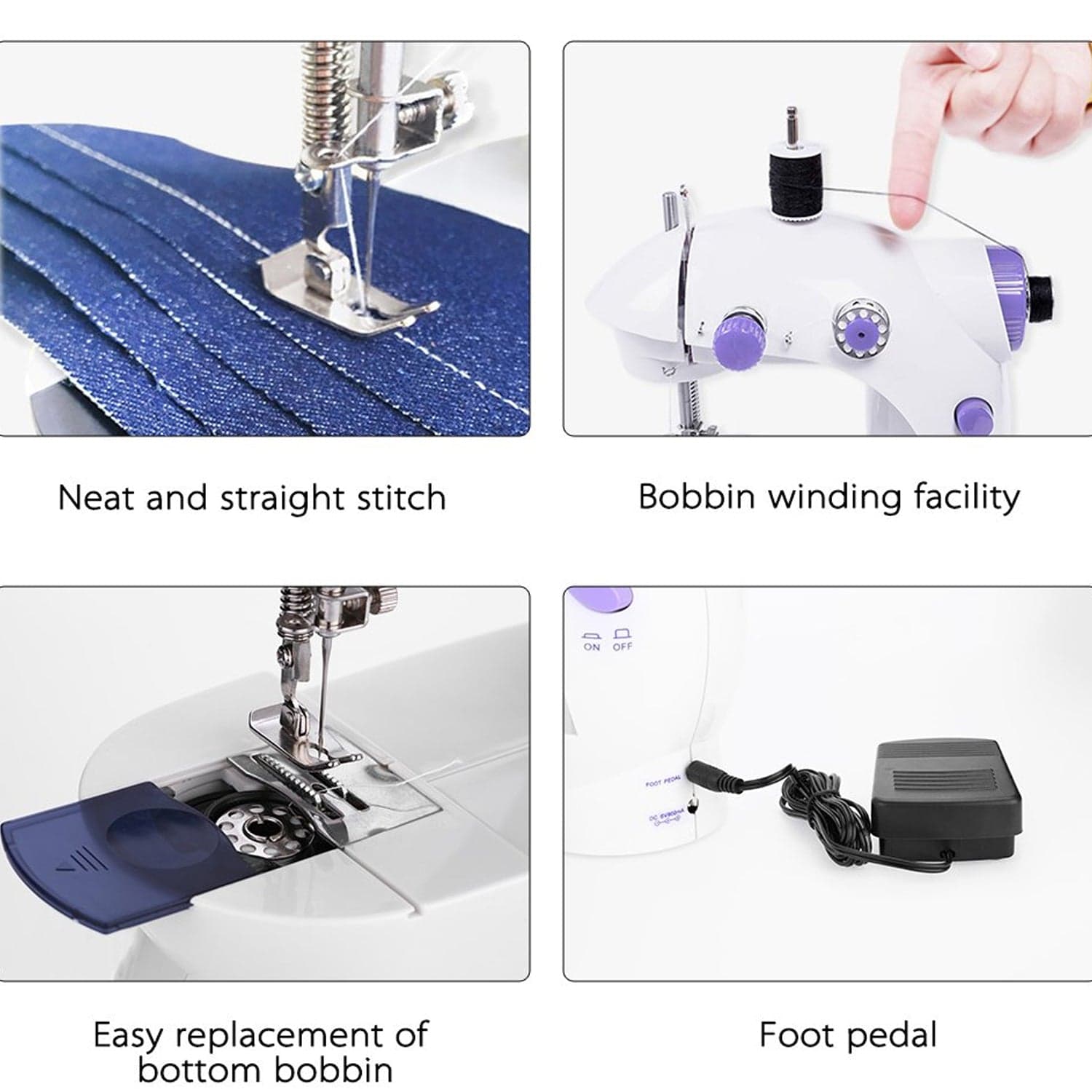 Home Tailoring Sewing Machine With Extension Table Set thumbnail 8