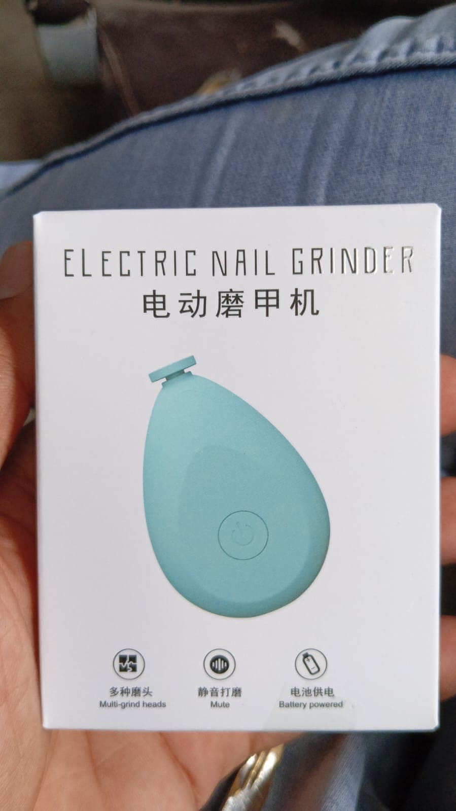 Baby Electric Nails Grinder Kits Safe (1 Pc / Mix Color / with 4 Grinding Heads) thumbnail 3