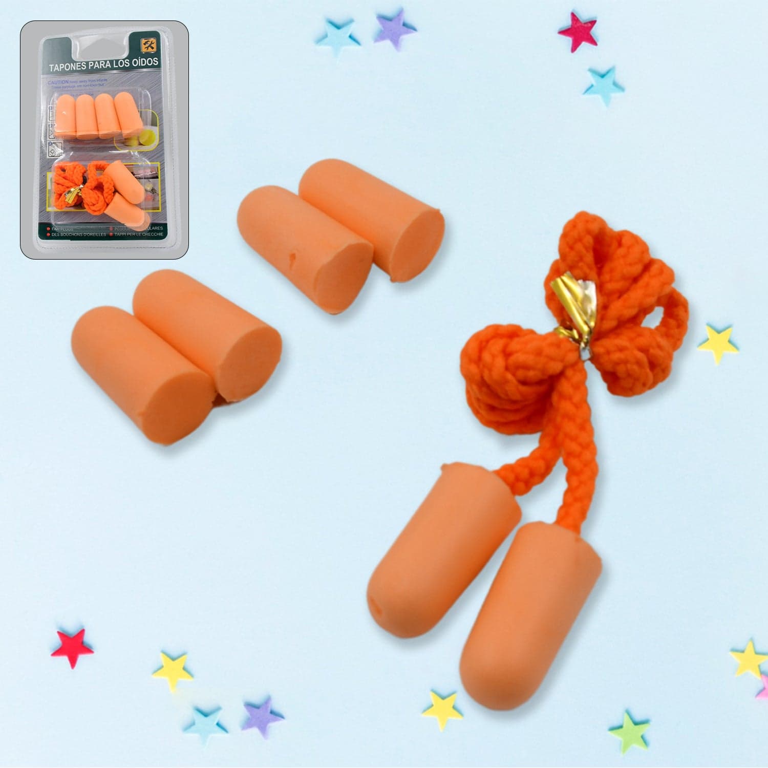 Earplugs Soft Foam Earplugs Sleeping Noise Cancelling for Hearing Protection (3 Pairs) thumbnail 1
